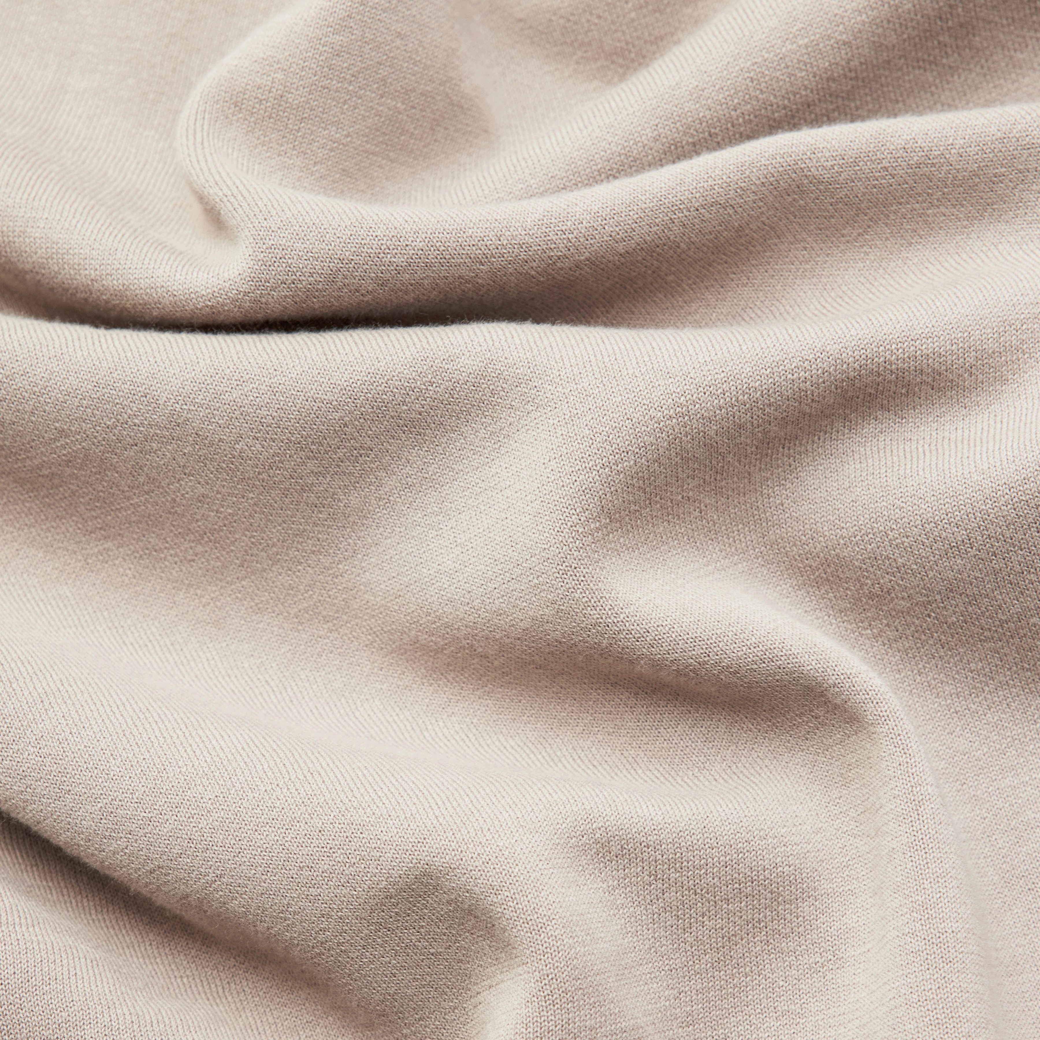 LEVVIN - Longsleeve in Baumwoll-Mix - Herren - beige - Materialbild (B2C)