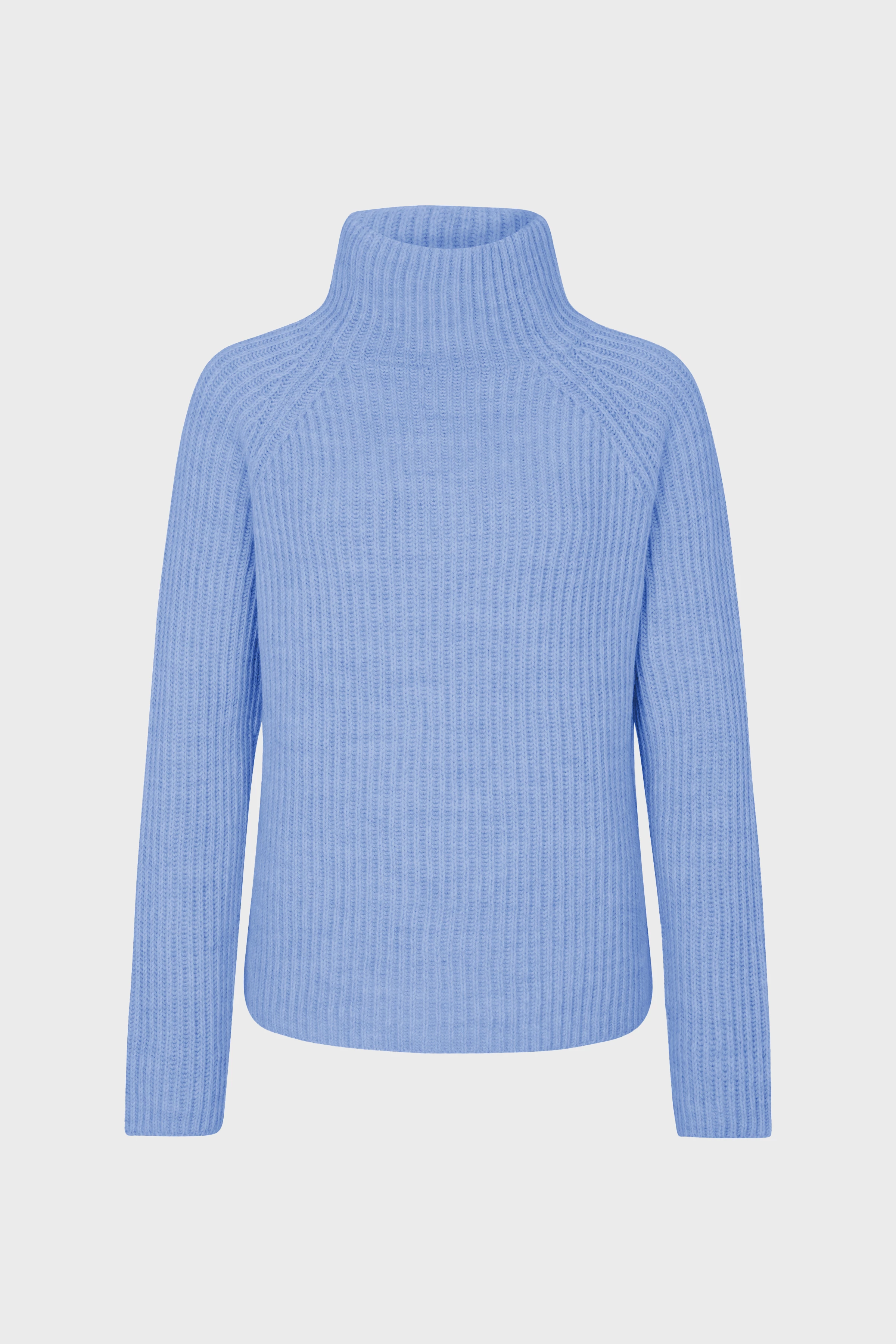 ARWEN - Alpaca wolmix coltrui - dames - blauw - Freisteller Frontansicht