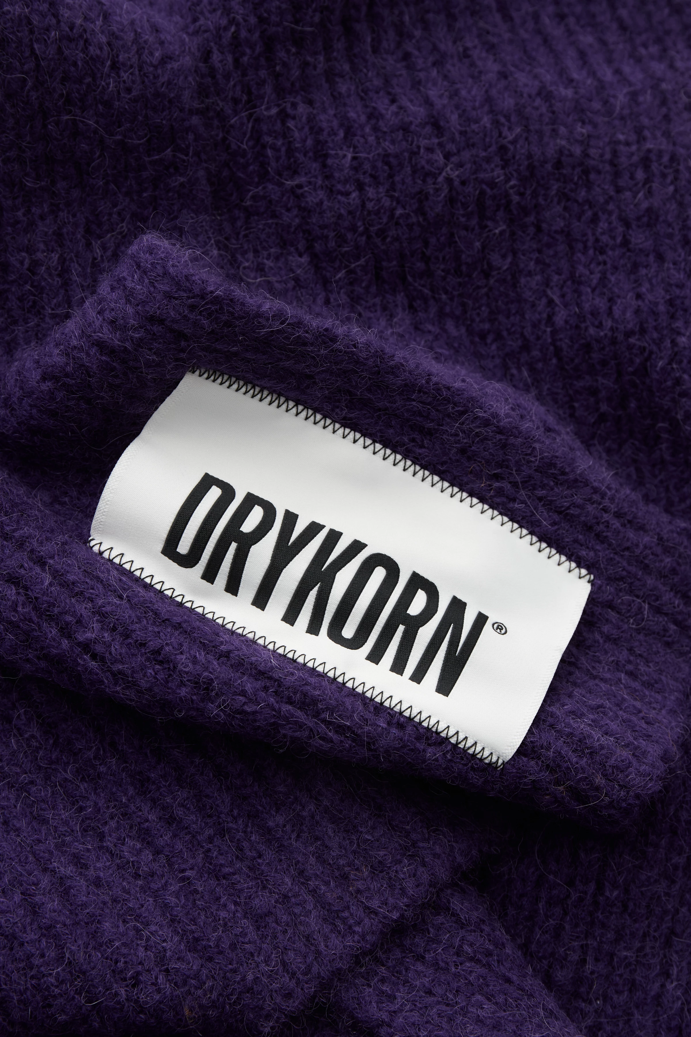 NUMAS - Schal in Alpaka-Woll Mix - Unisex - lila - Freisteller Rückansicht