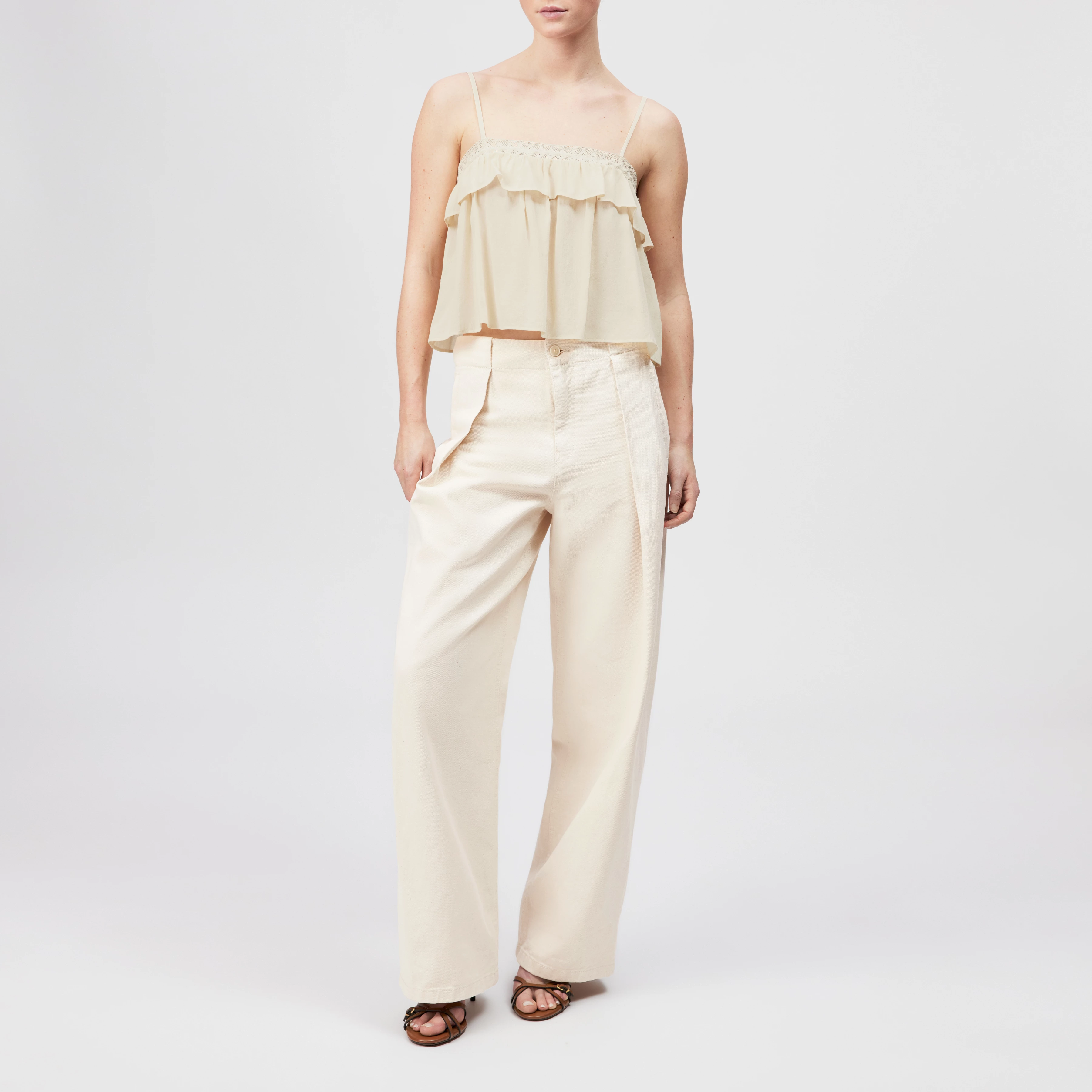 Women casual blouse TISANE in beige from DRYKORN