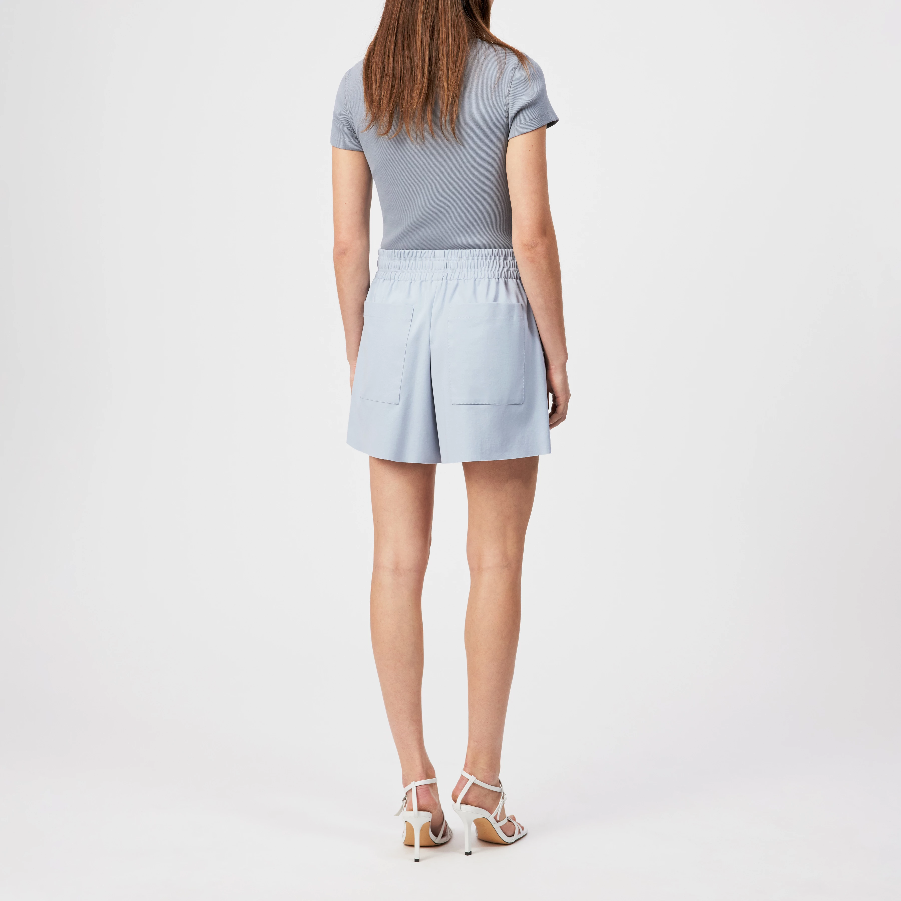 NAUGHT - Short ample en jersey - women - bleu - Rückansicht