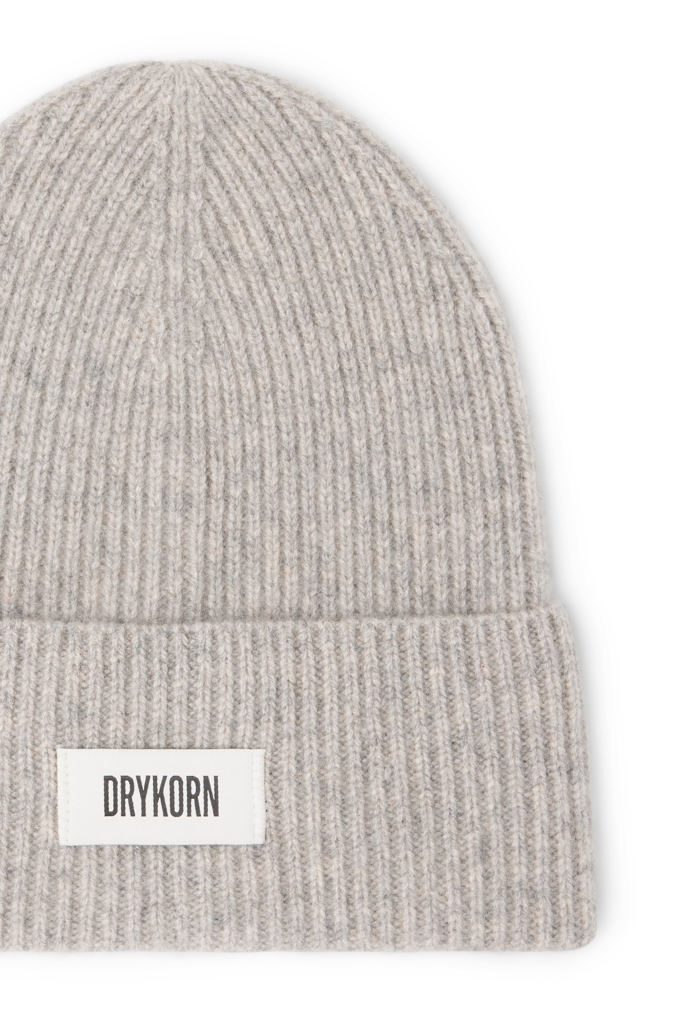 LOAH - Beanie in 100% Kaschmir - Unisex - beige - Freisteller Detailansicht