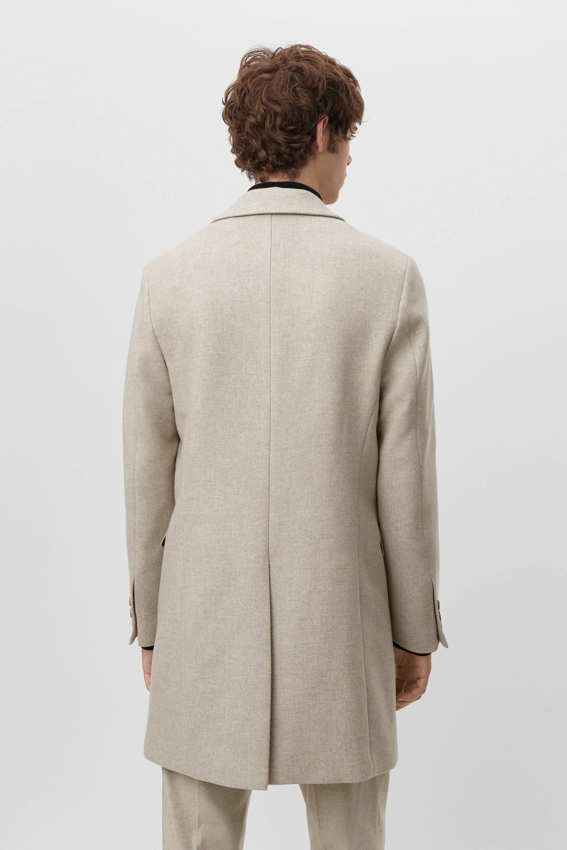 LUGO - Blazermantel in Wolle - Herren - braun - Rückansicht
