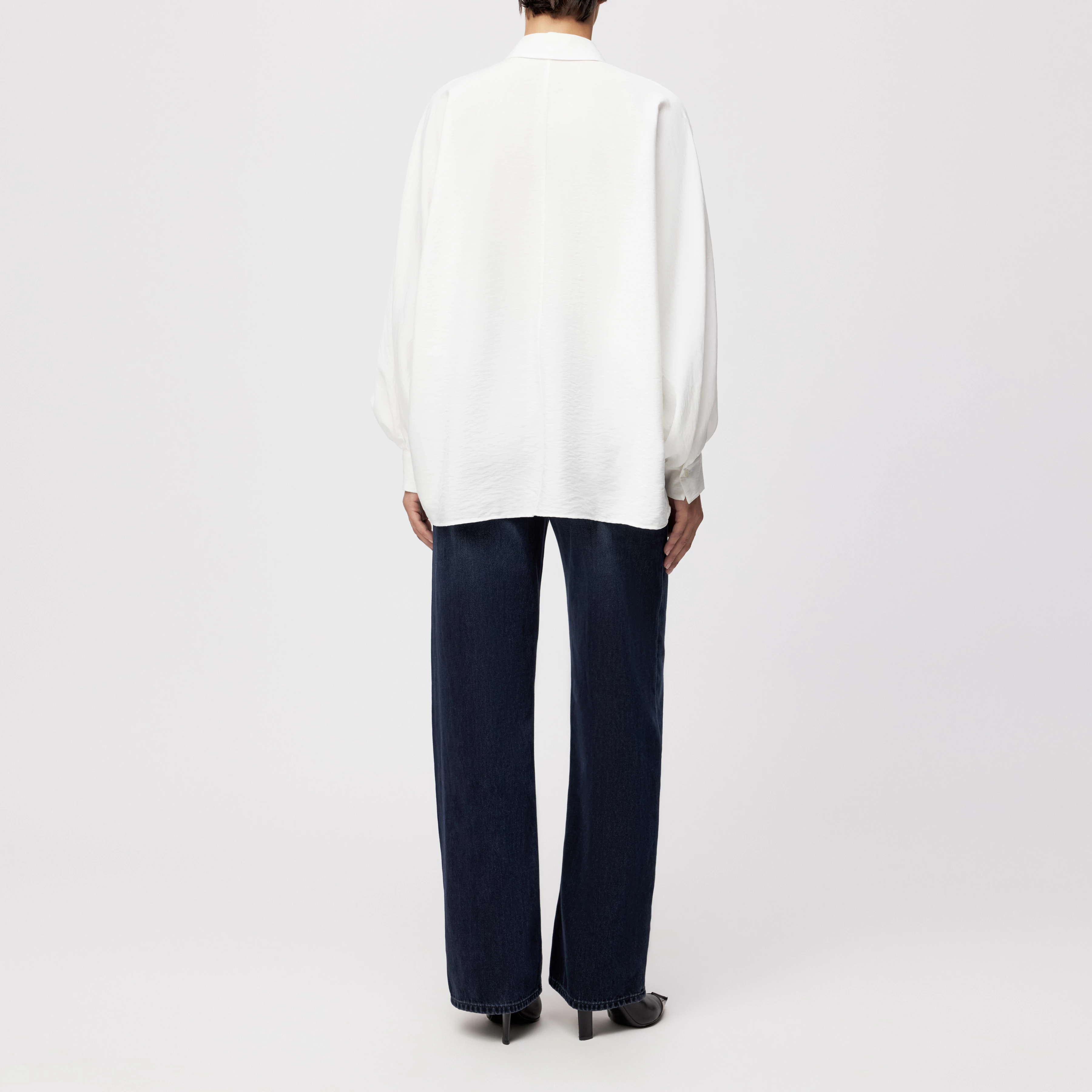 MOYALA - Bluse in Viskose-Mix - Damen - off white - Rückansicht