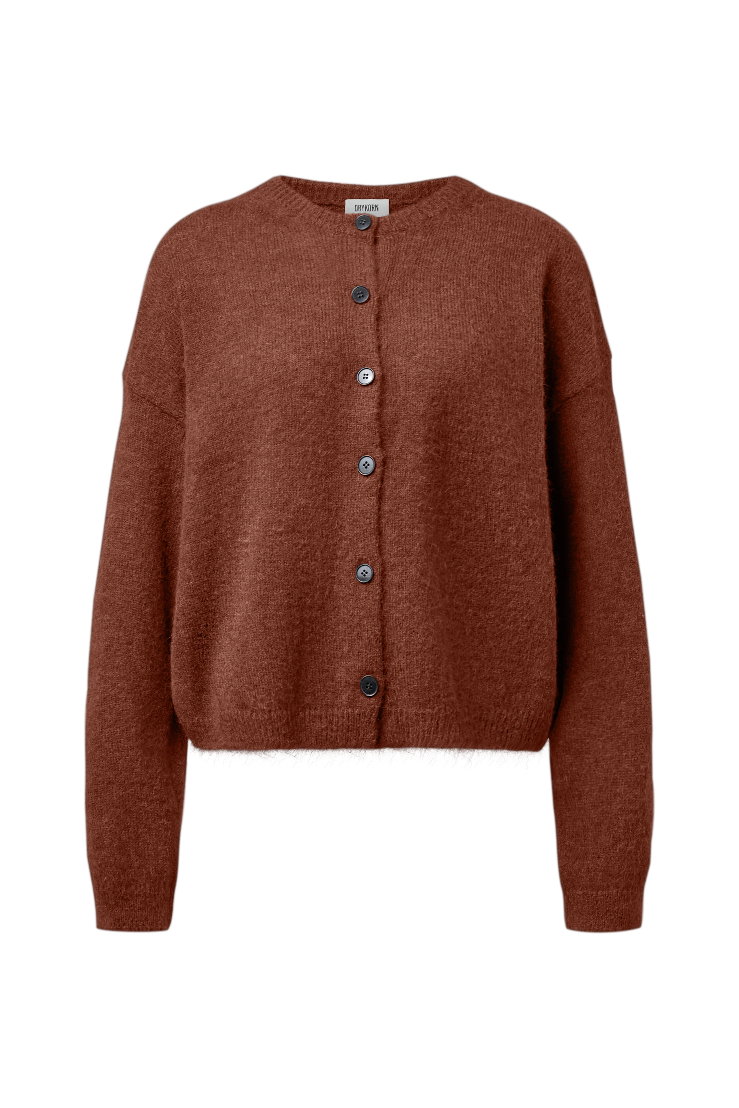 MARWENI - Oversized alpaca-blend cardigan - women - brown - Freisteller Frontansicht