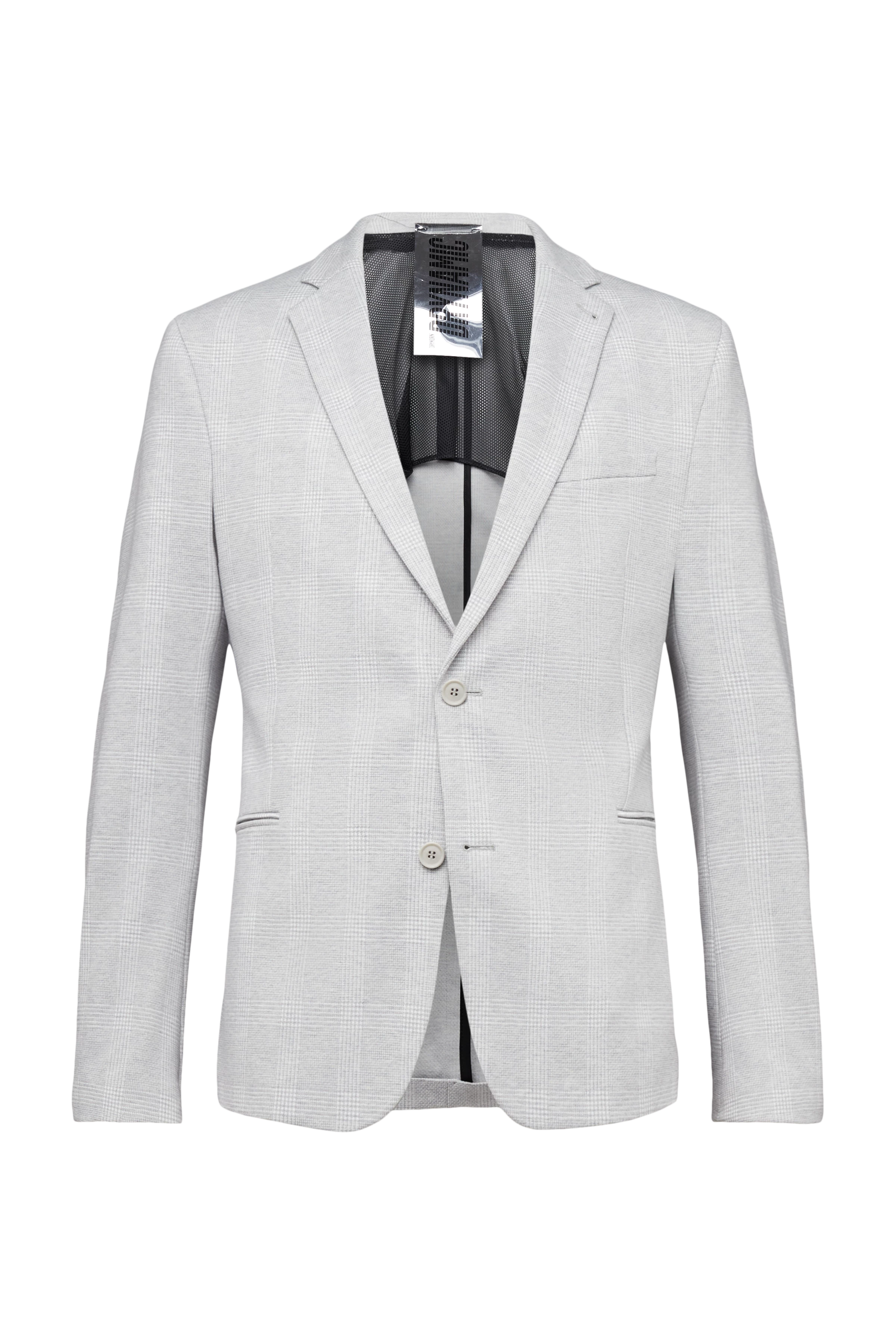 HORLEY - Veste slim fit en jersey - men - gris - Freisteller Frontansicht