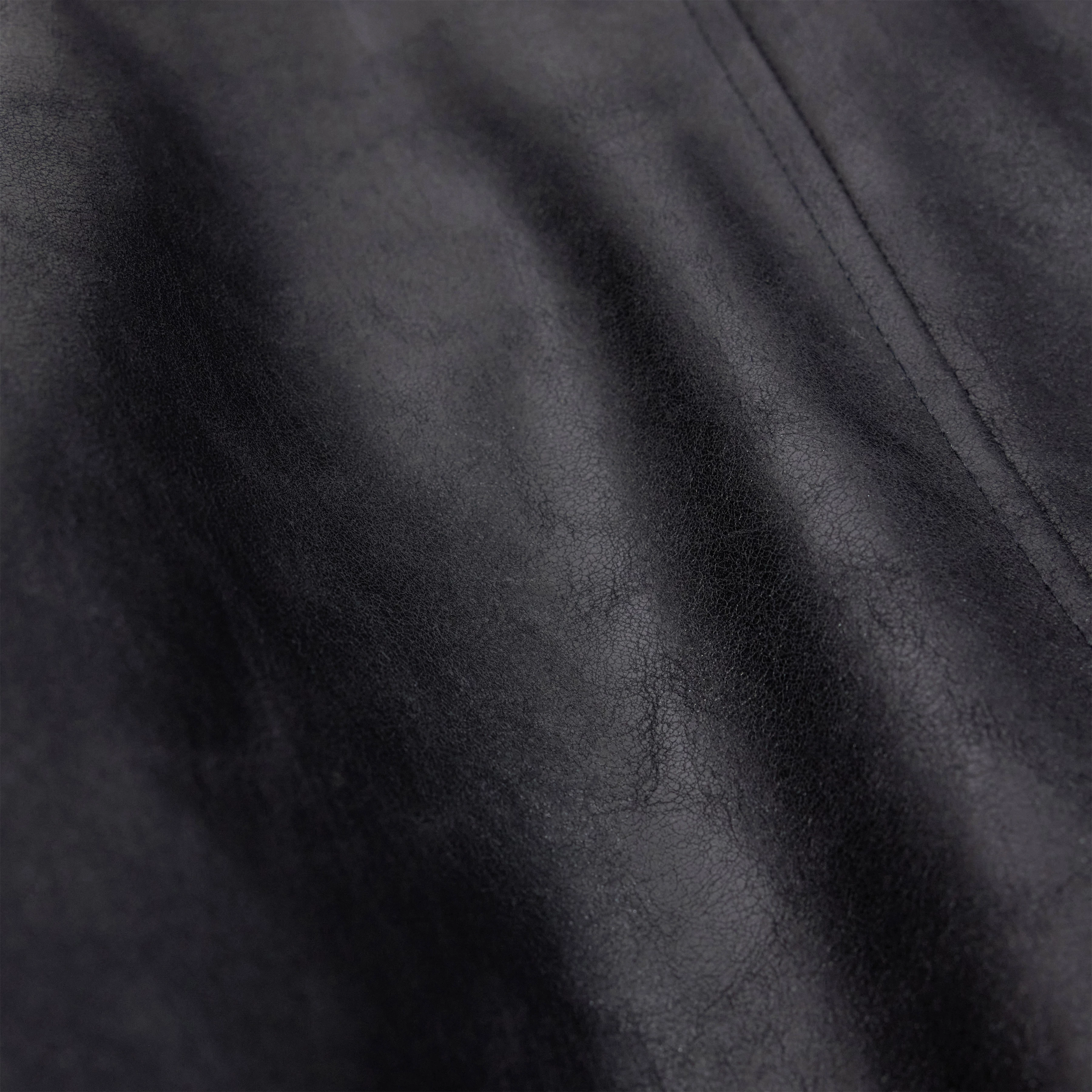 GENTILIE - Minirock in Leder Look - Damen - schwarz - Materialbild (B2C)