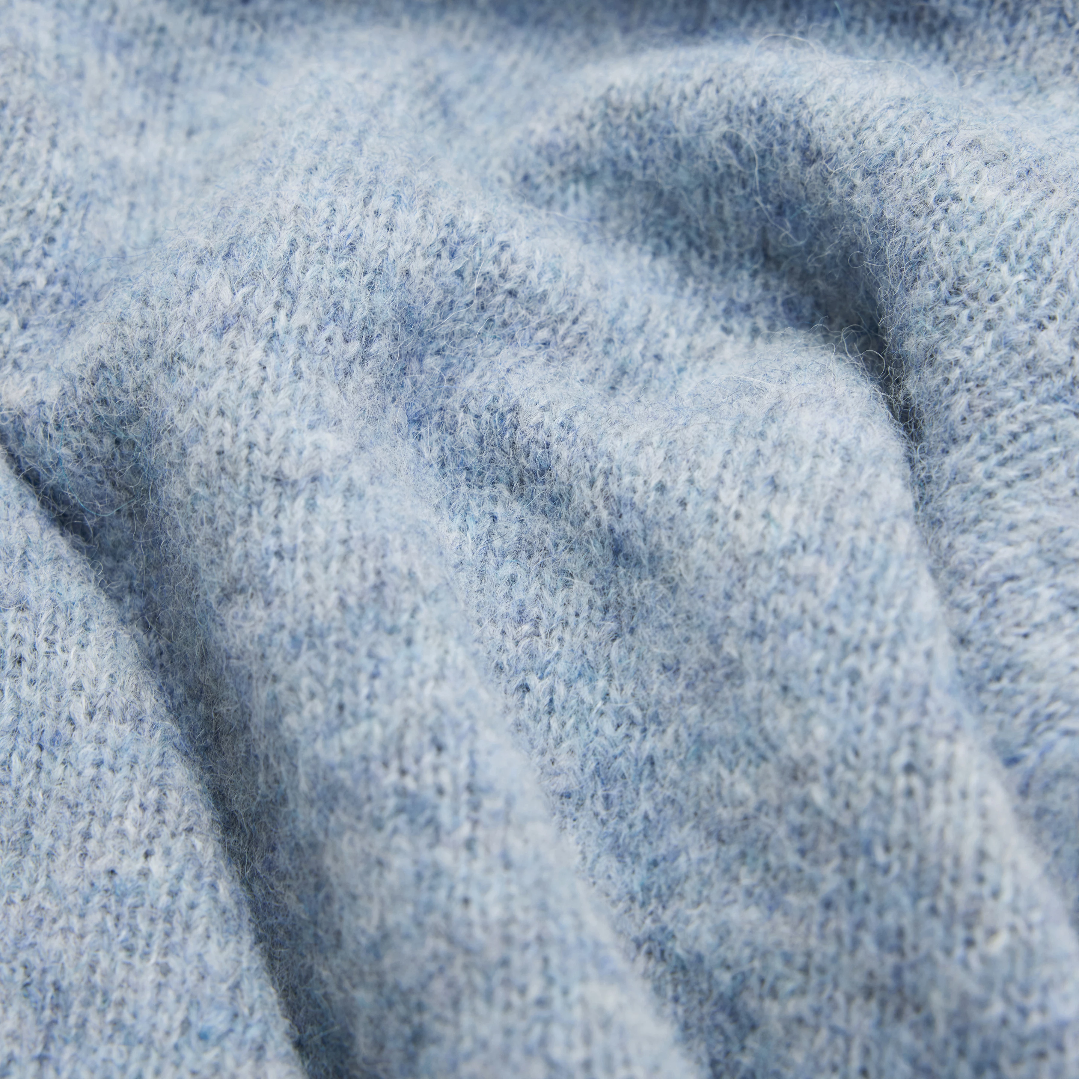 SOMAIJA - Oversized Pullover in luxuriösem Alpaka-Mix - Damen - blau - Materialbild (B2C)