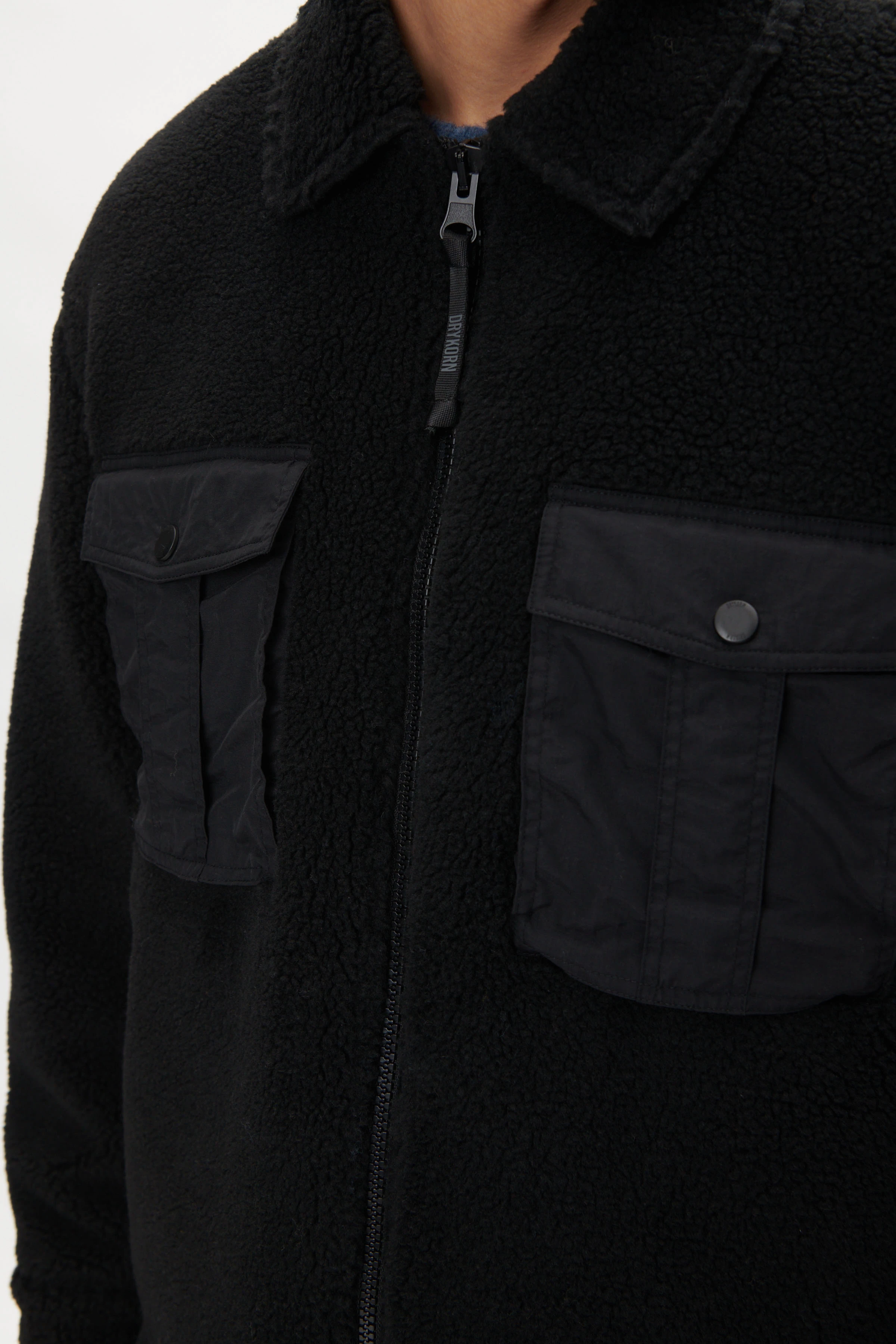 LEENO - Teddy Jacke - Herren - schwarz - Seitenansicht