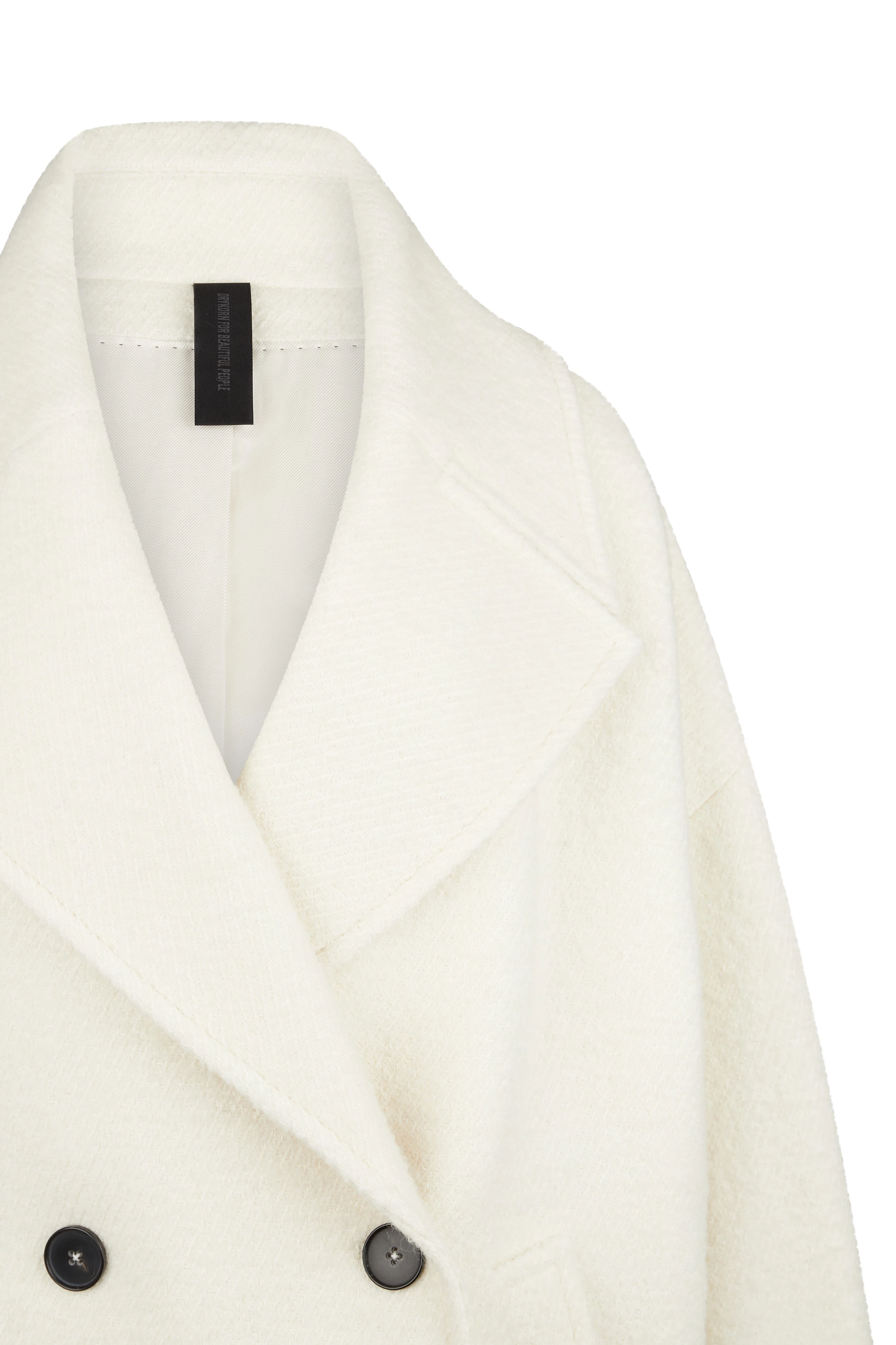 RUNCOM - Bouclé Cabanjacke - Damen - off white - Freisteller Detailansicht