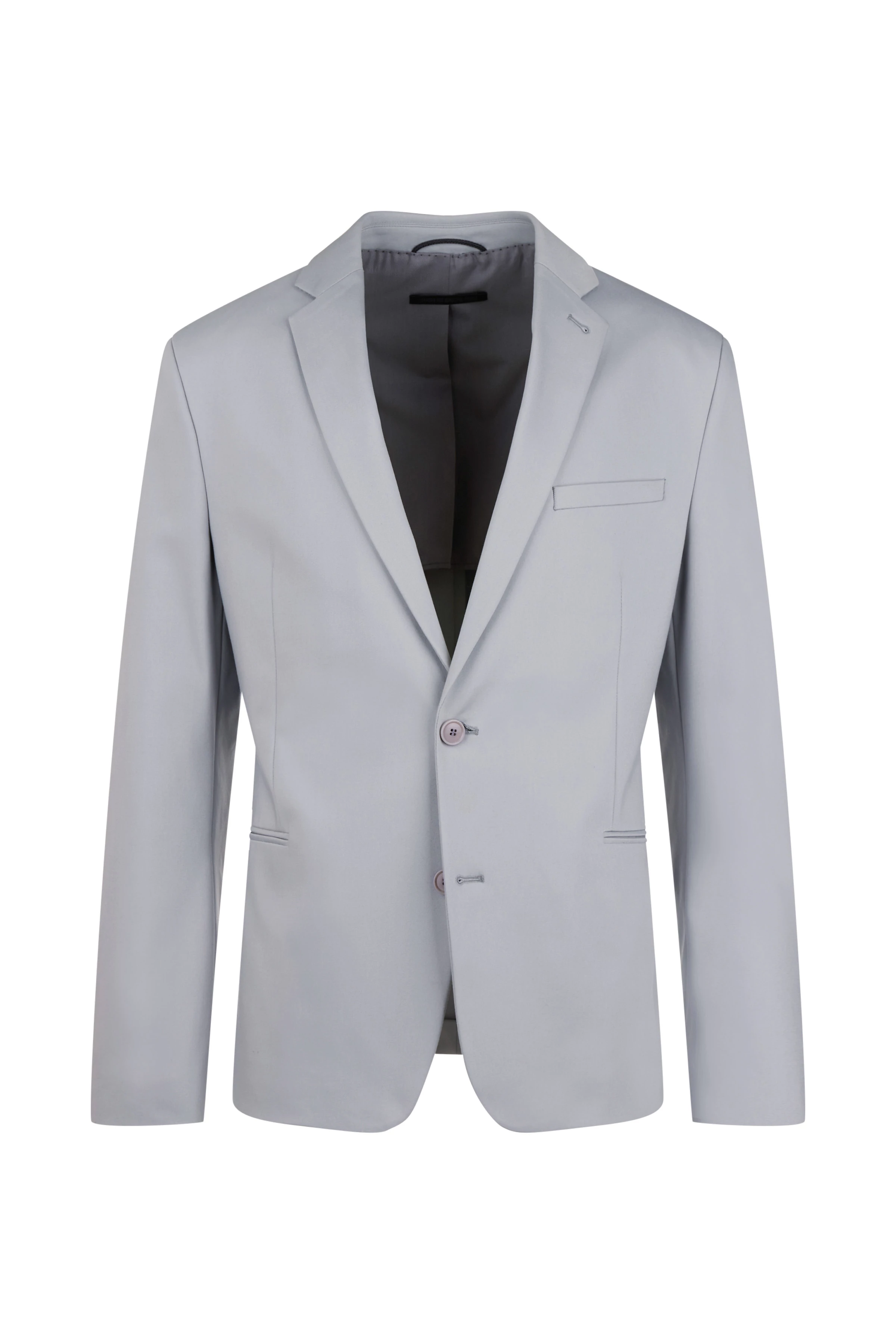 HORLEY - Slim Fit Sakko mit fallendem Revers in Techno-Stretch - Herren - grau - Freisteller Frontansicht