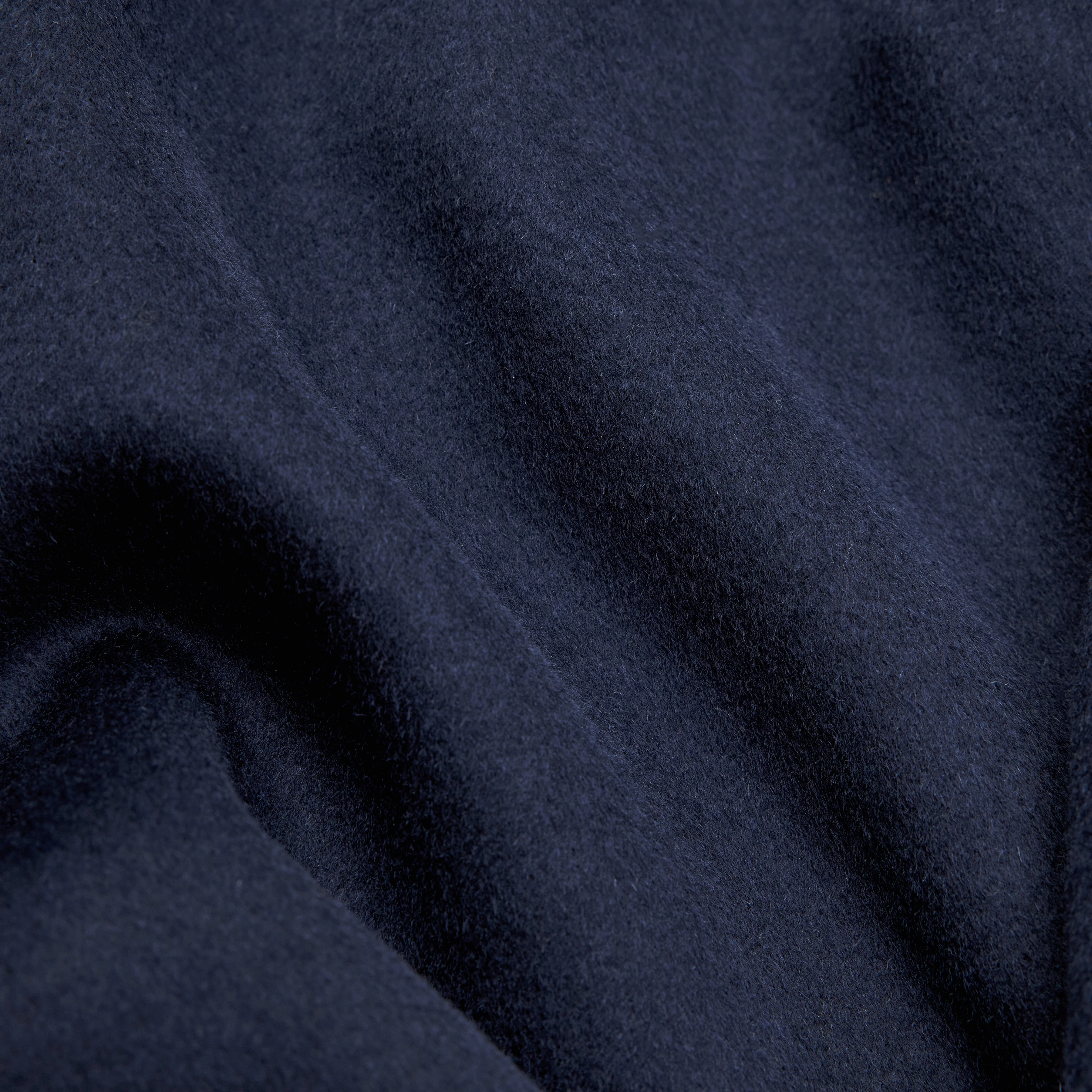 SOLAN - Classic coat in double-faced wool - men - blue - Materialbild (B2C)