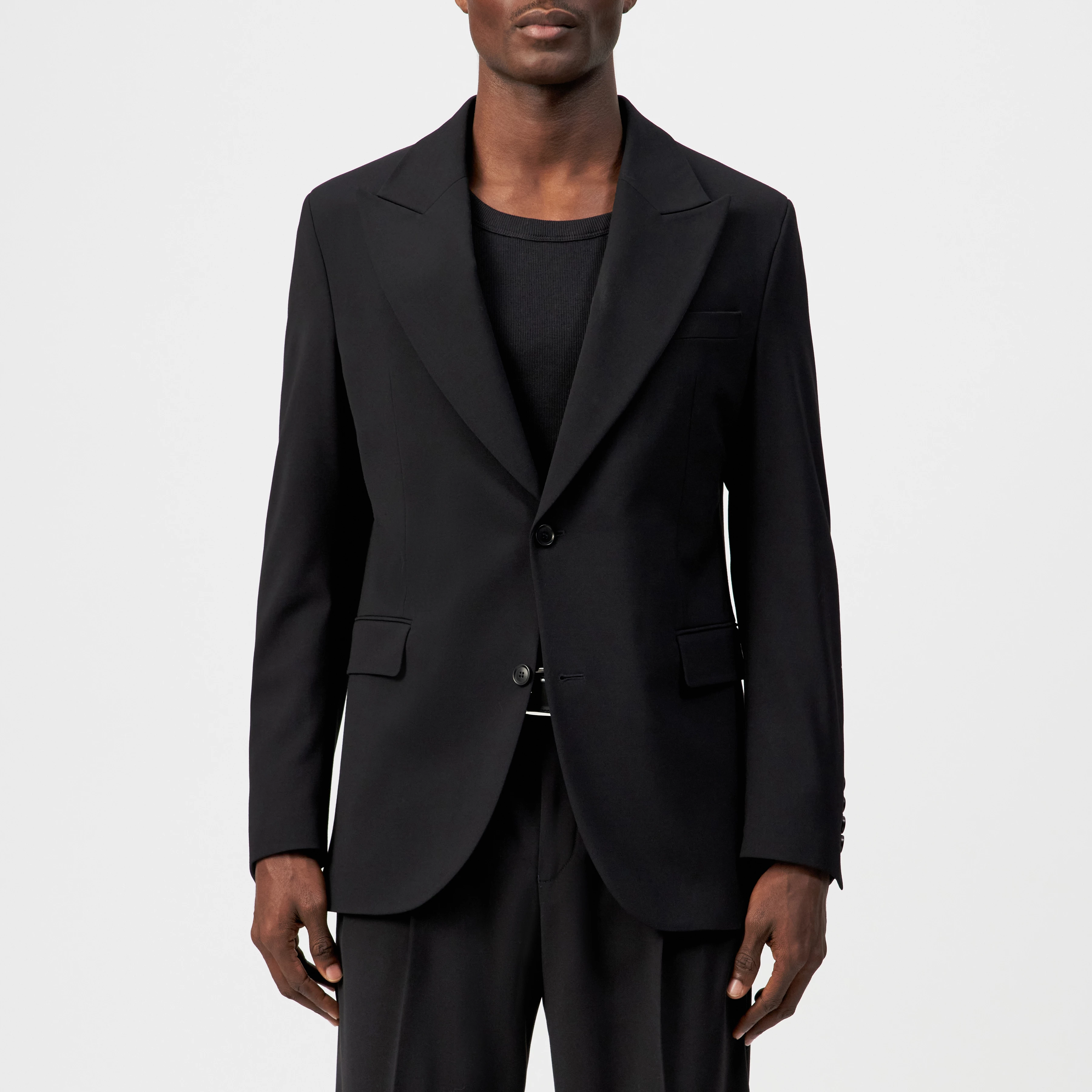 JACATO - Dinner jacket in gabardine - men - Natural Aluminium - Frontansicht