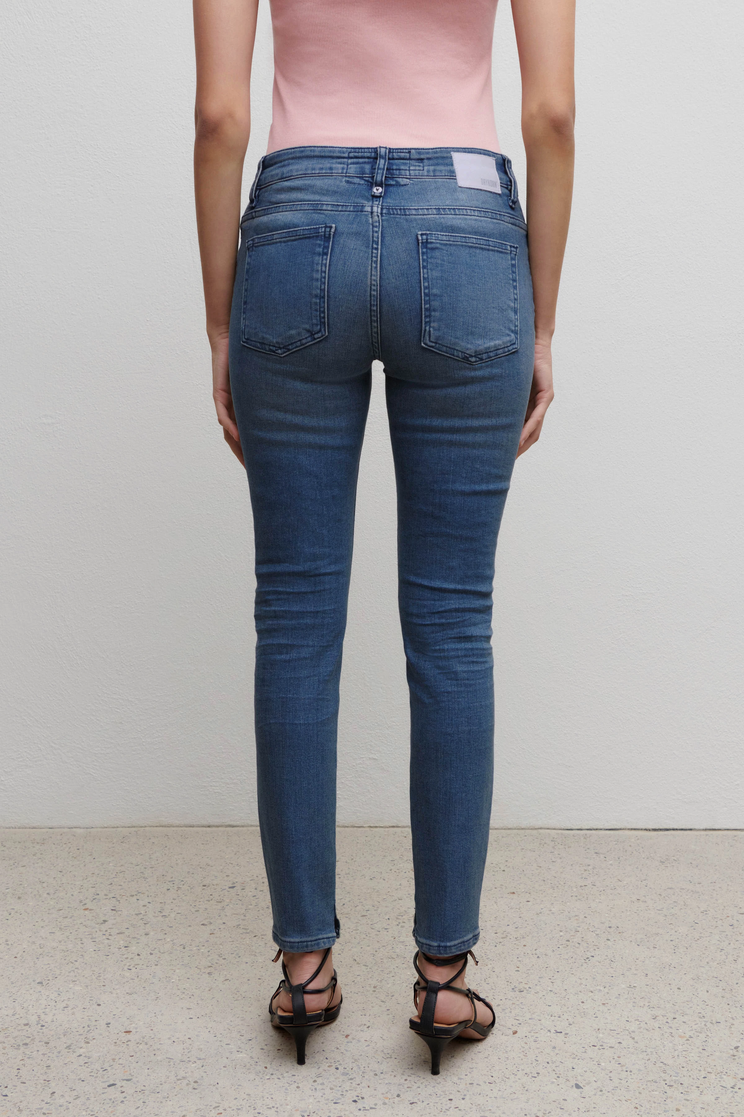 NEED - super-stretch skinny fit jeans - women - blue - Rückansicht
