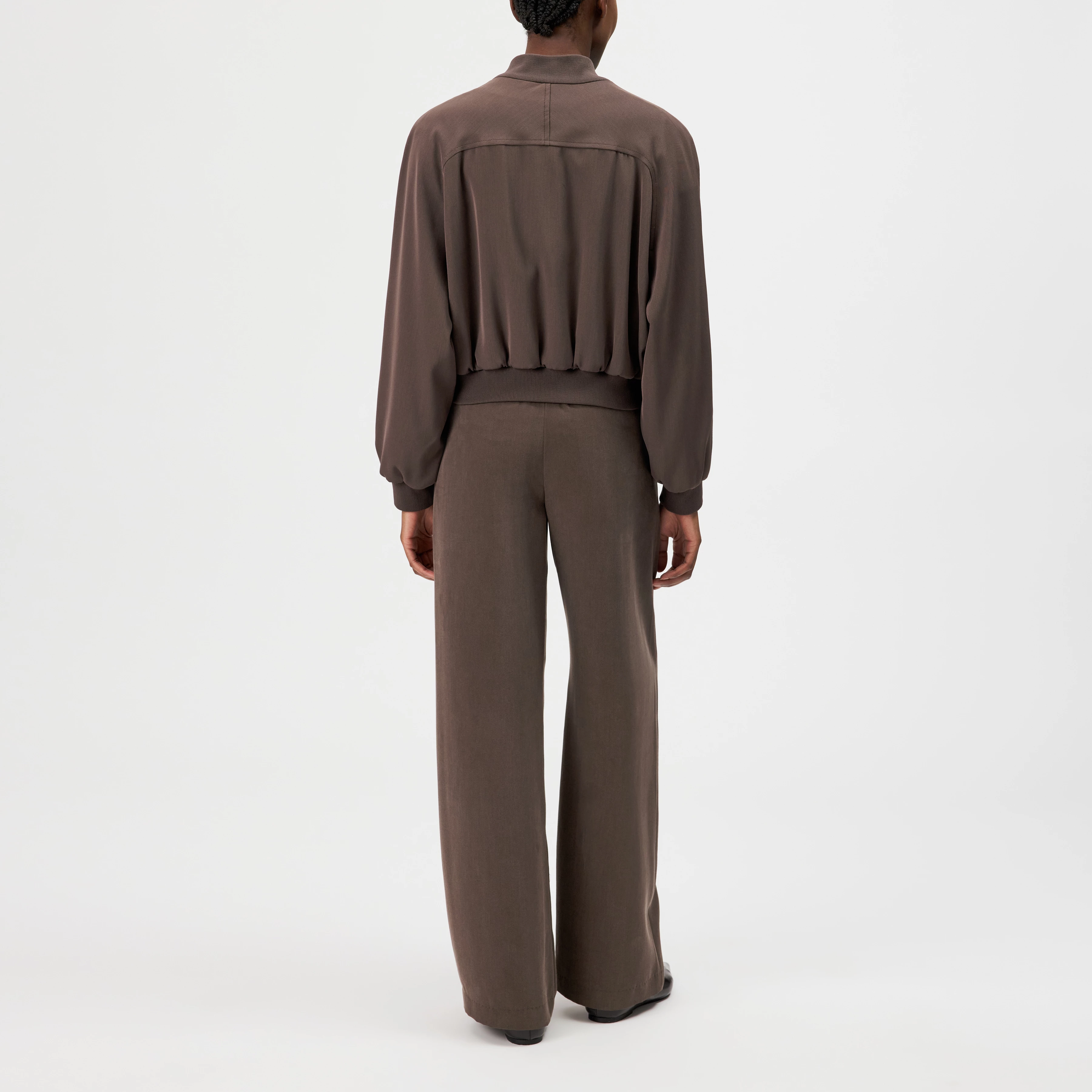 MARHAM - Blousonjacke in Techno-Gewebe - Damen - braun - Rückansicht