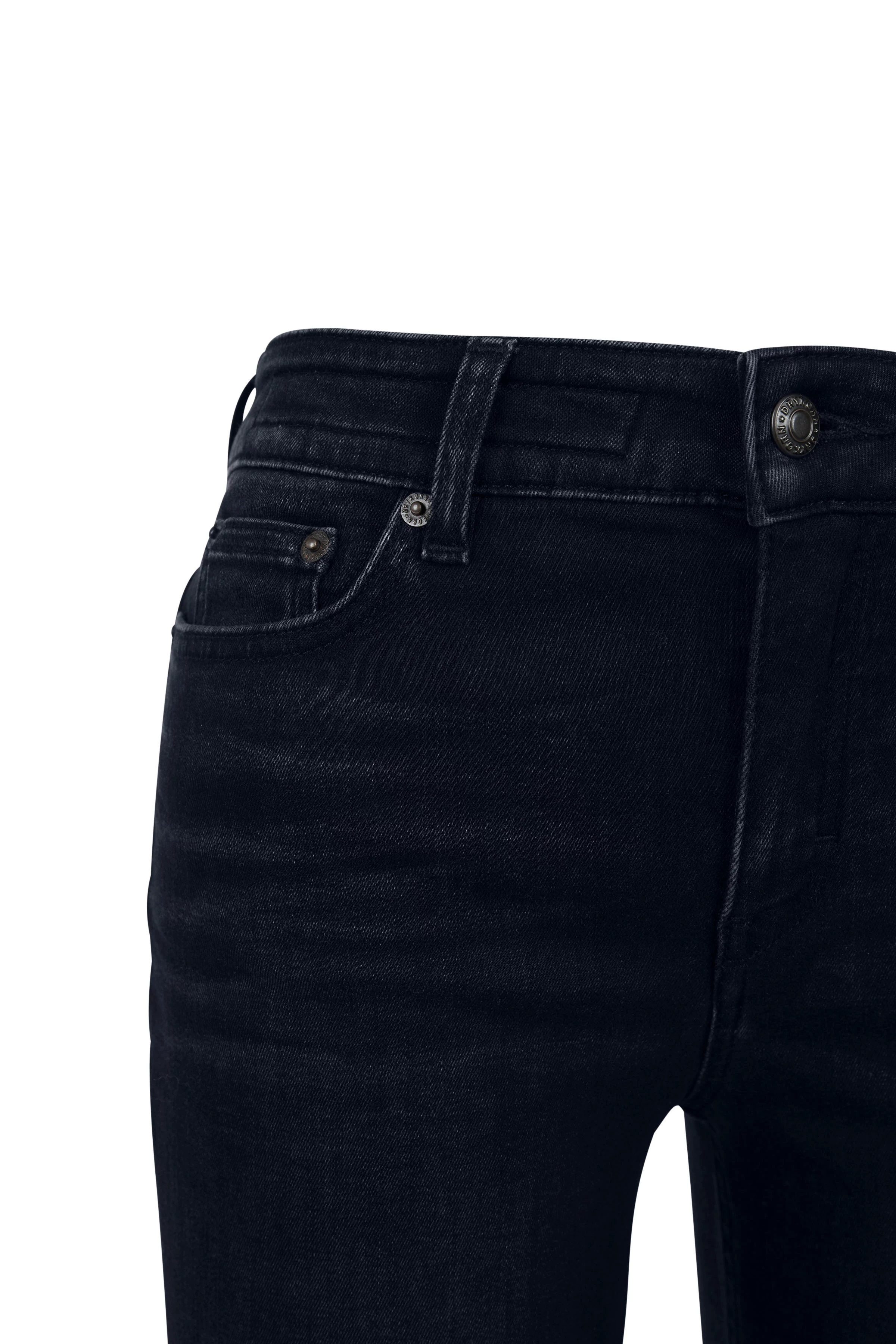 NEED - skinny jeans in black denim - women - Natural Aluminium - Freisteller Detailansicht