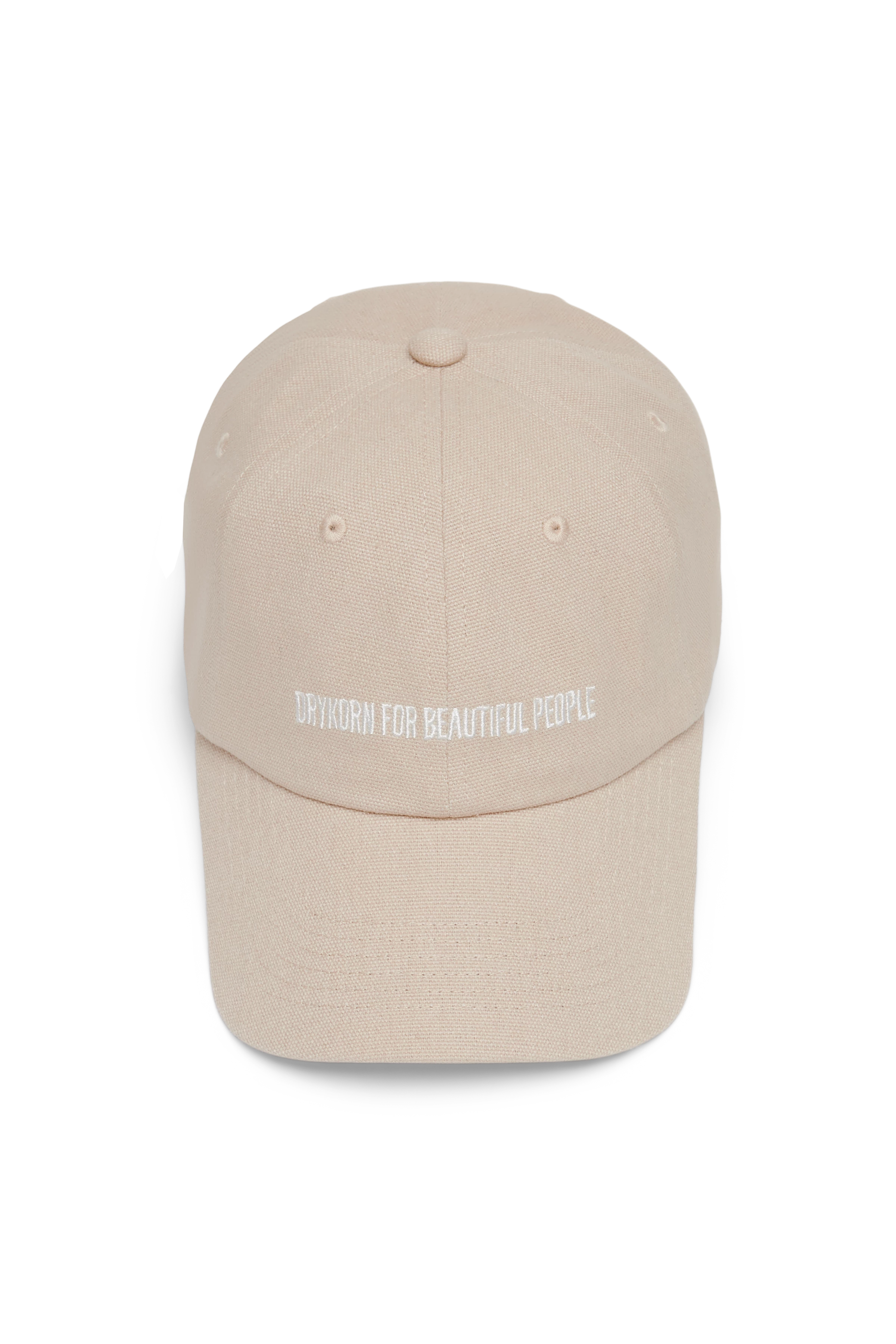 JESPER - Cap in Baumwolle - Unisex - beige - Freisteller Frontansicht