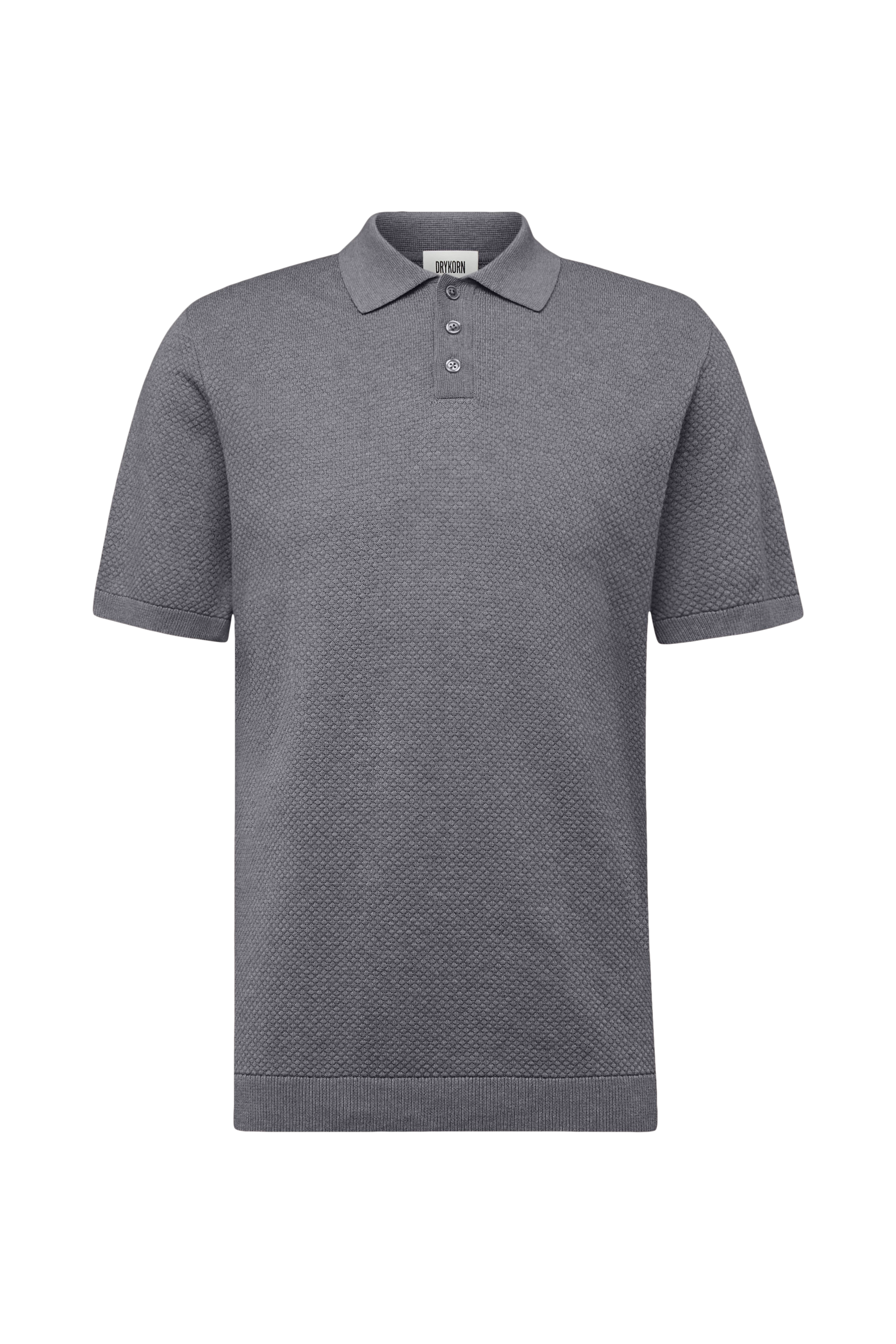 TRITON - Poloshirt in katoen - heren - grijs - Freisteller Frontansicht