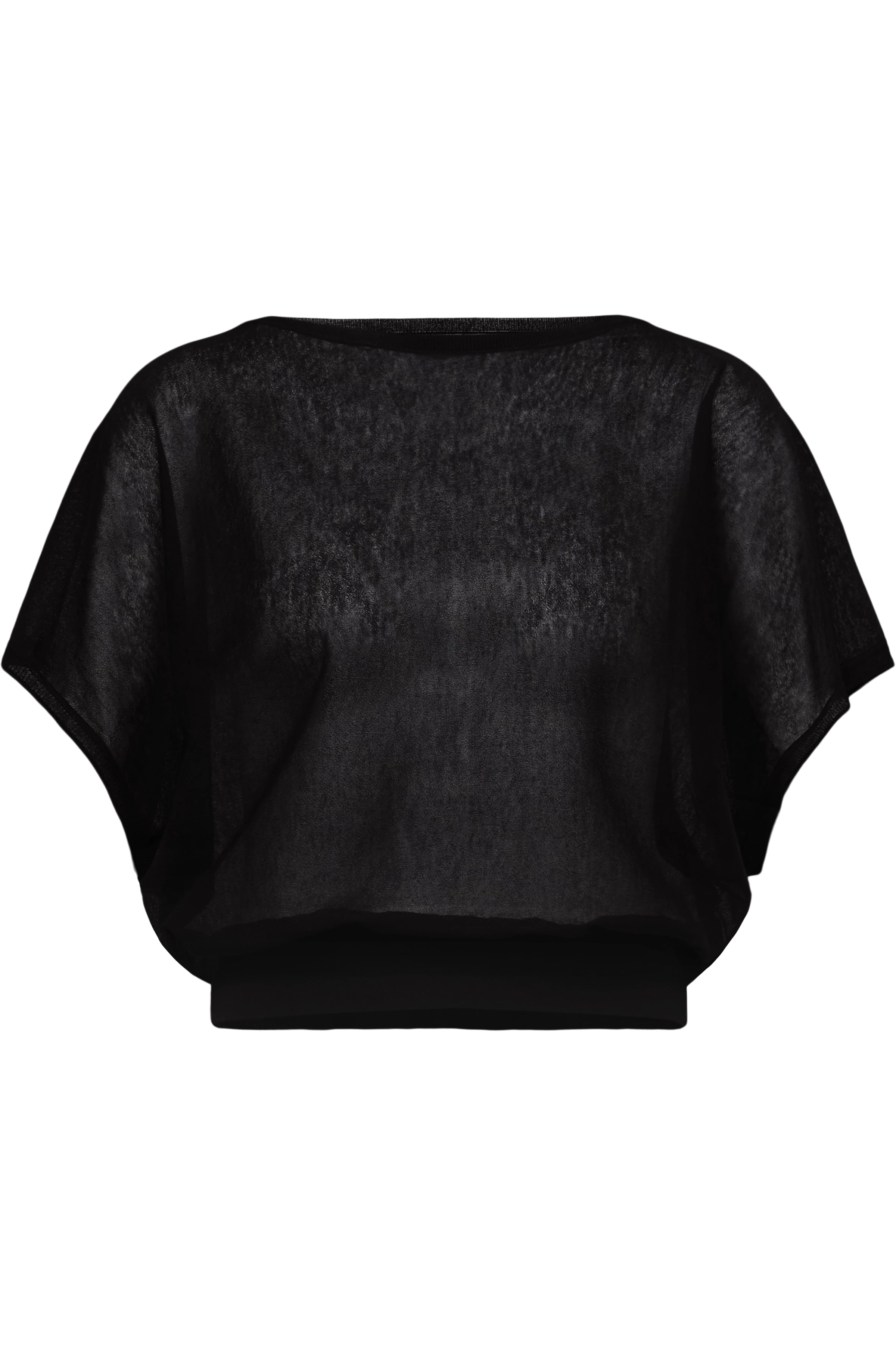 GERLOTTA - T-shirt ample à encolure bateau - women - noir - Freisteller Frontansicht