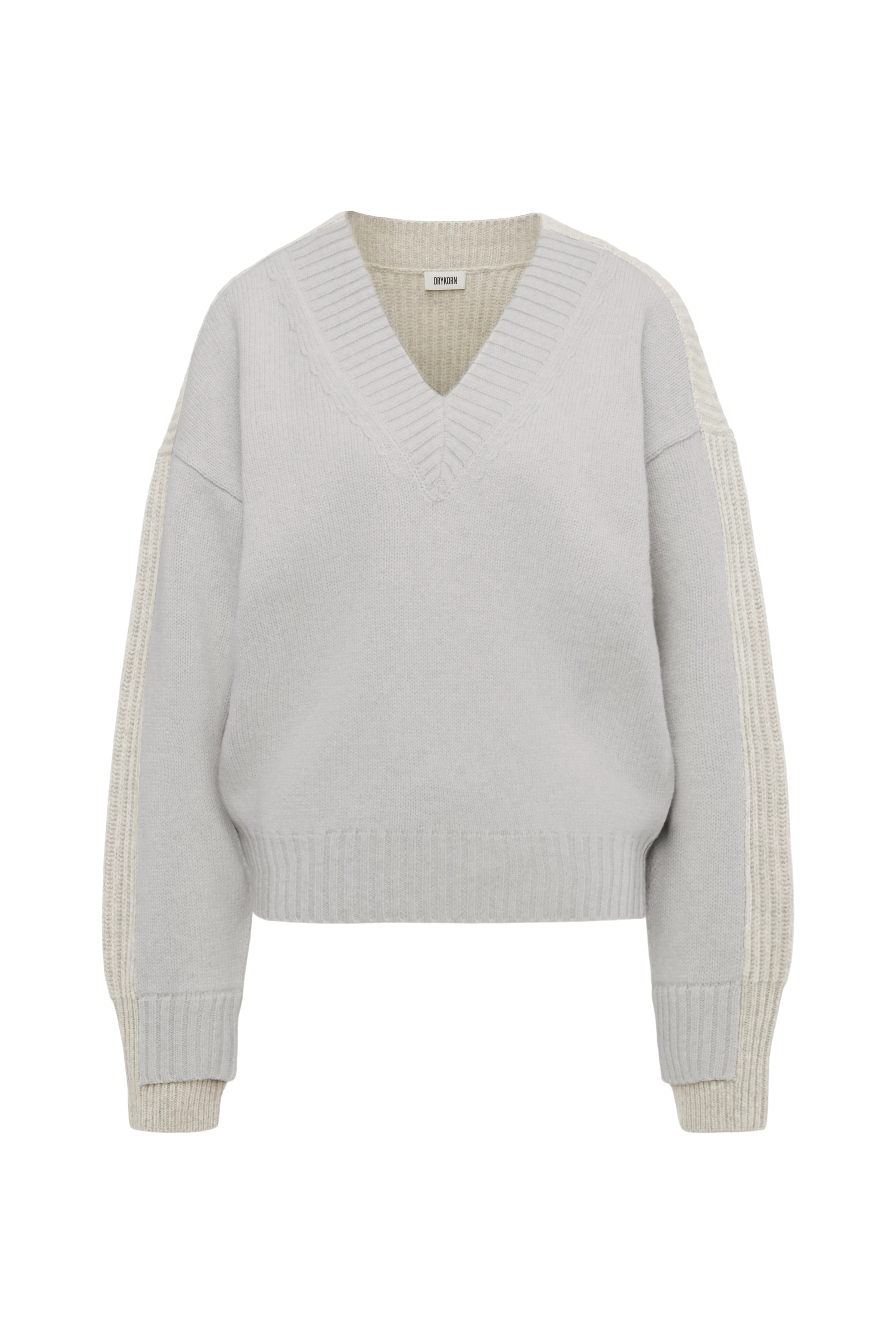 PASELIA - Oversized jumper in virgin wool - women - grey - Freisteller Frontansicht