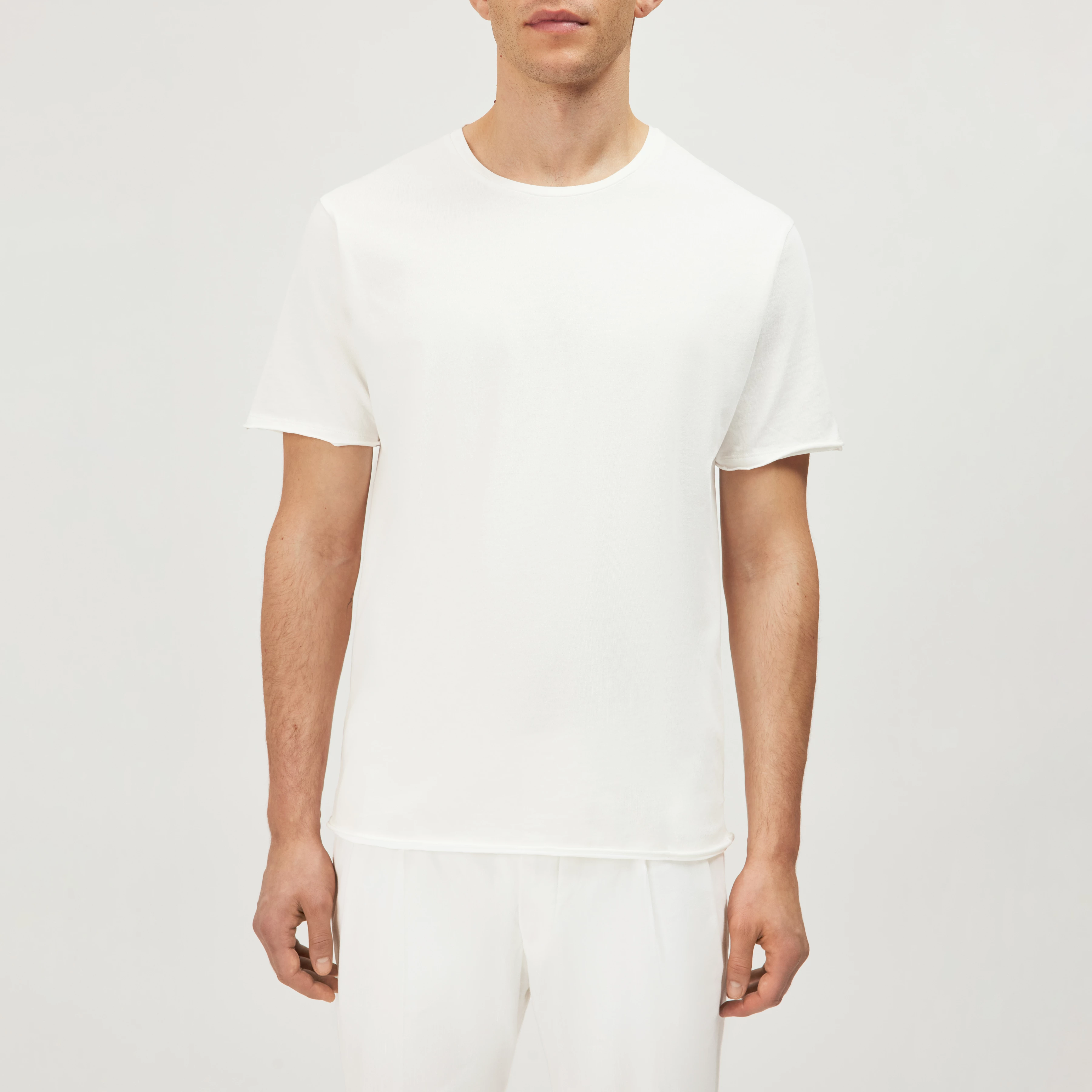 KENDRICK_2 - T-shirt in pure cotton - men - off white - Frontansicht