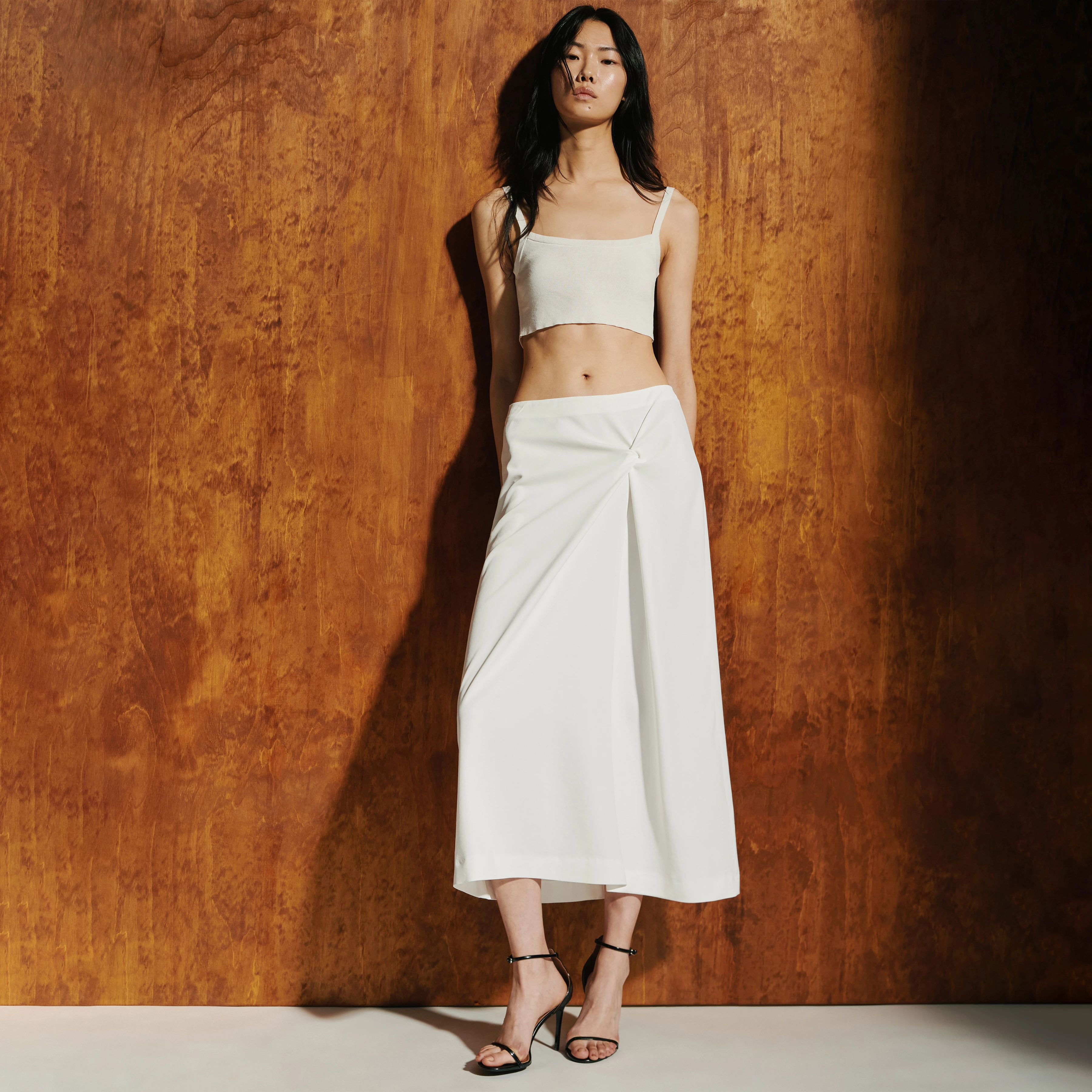 Women knit skirt TENSYA_2 in off white from DRYKORN
