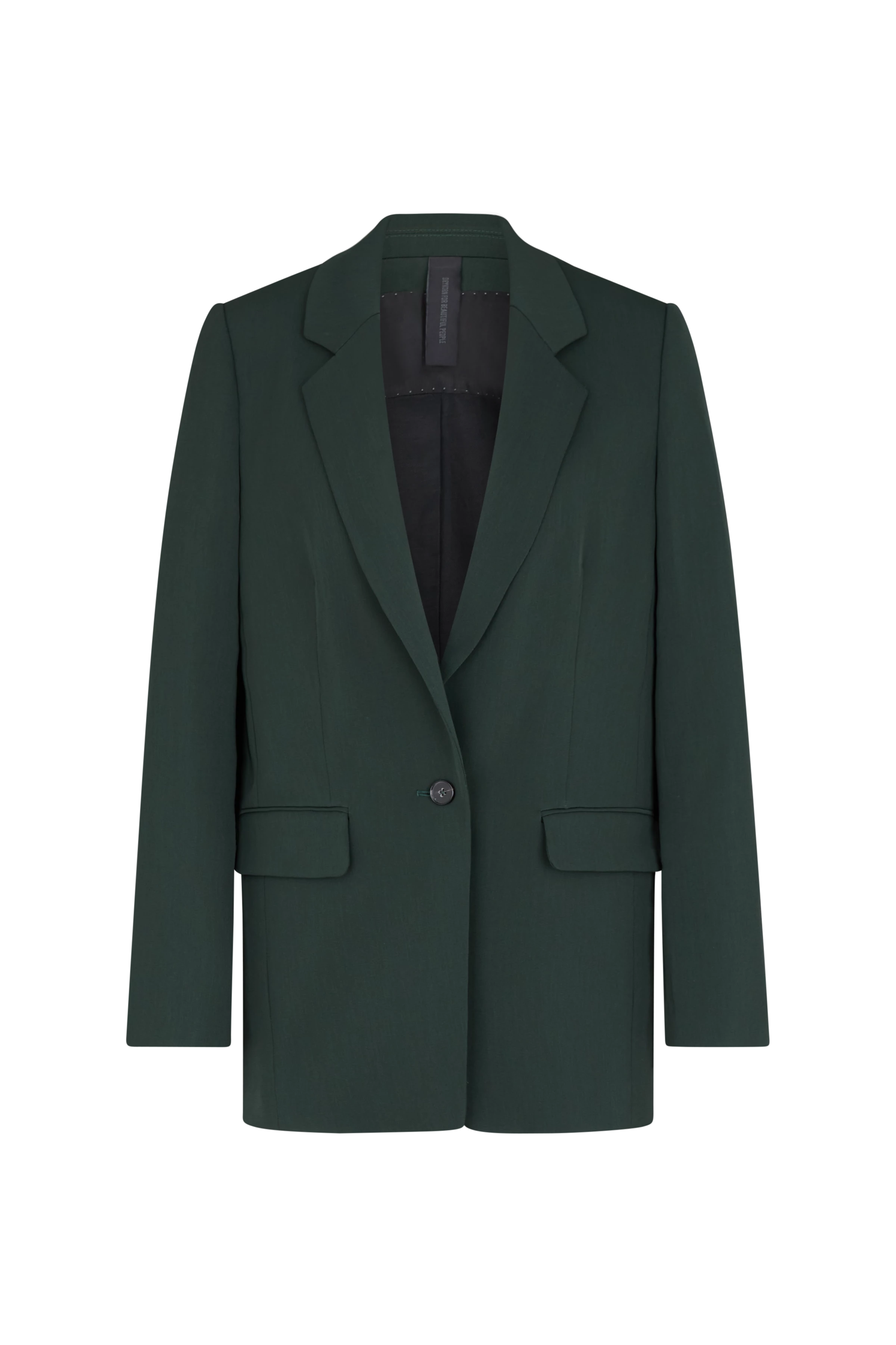 GLENDALE - Boyfriend Blazer in Techno-Twill - Damen - grün - Freisteller Frontansicht