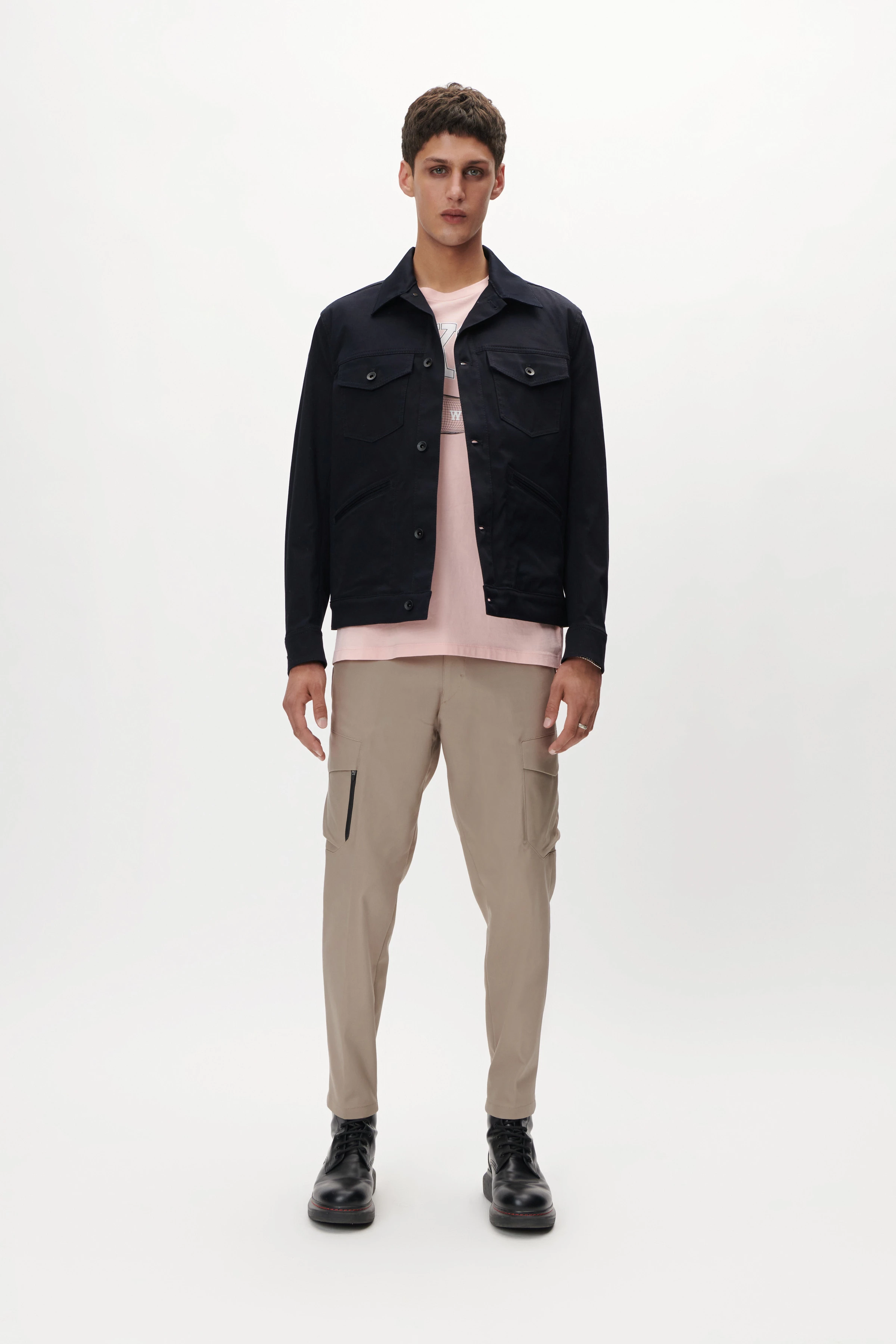 DULL - Truckerjacket - Herren - blau - Ganzkörper-Frontansicht