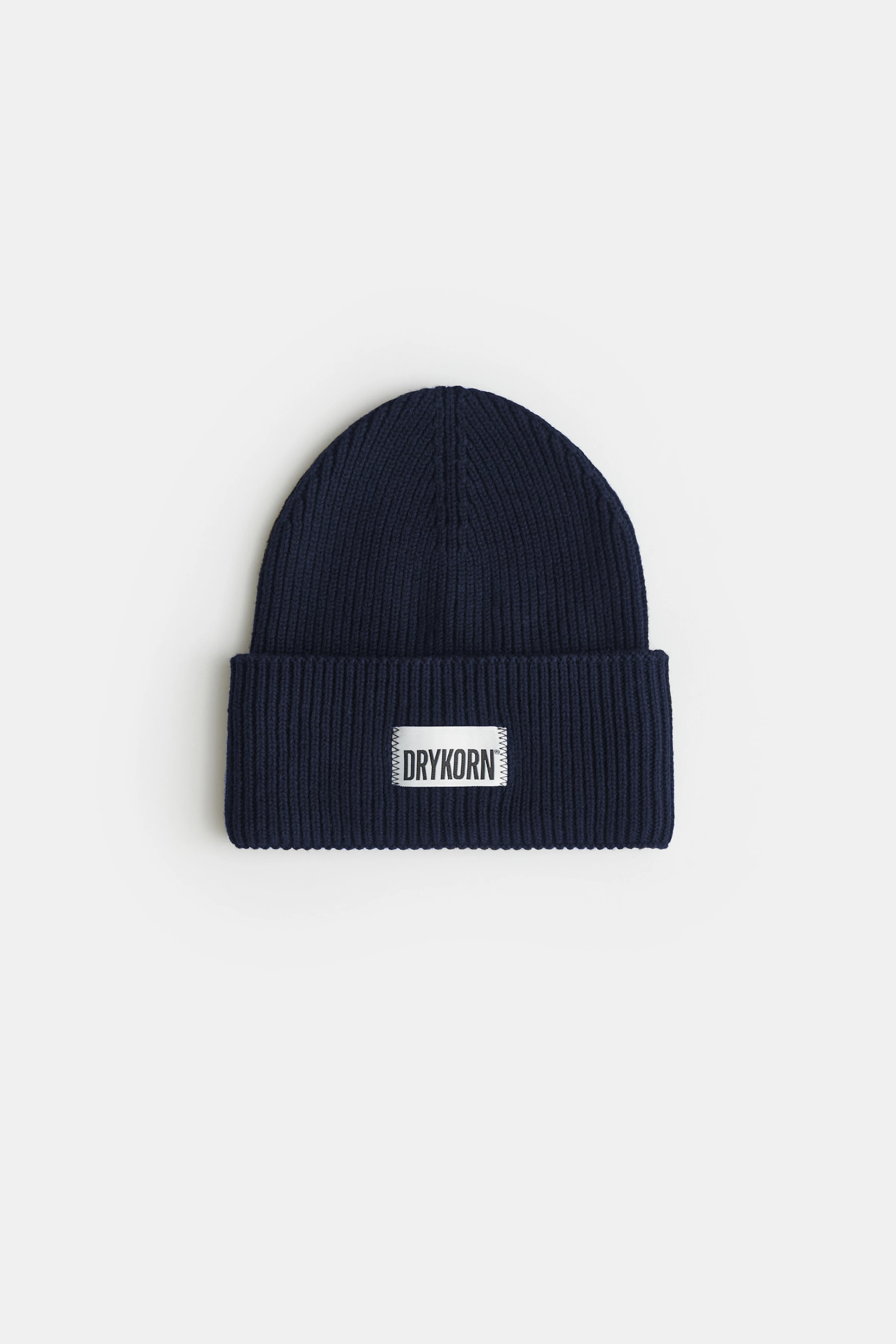 LOAH - Beanie in Baumwoll-Mix - Unisex - blau - Freisteller Frontansicht