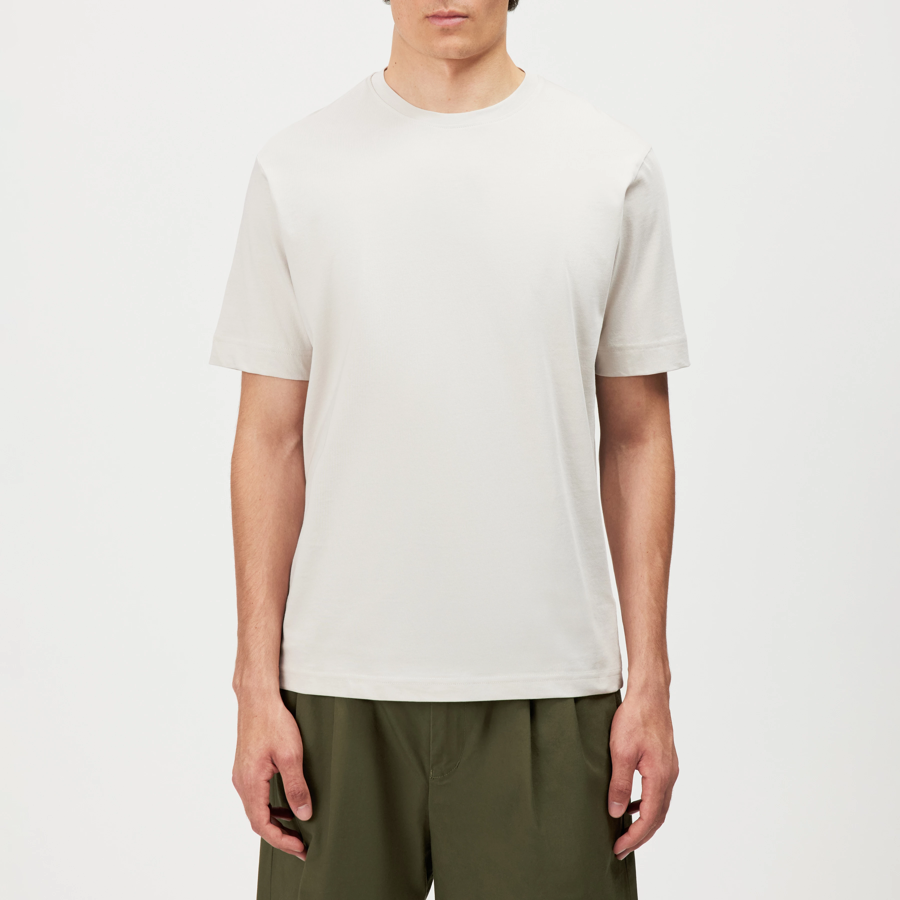 RAPHAEL - T-shirt in pure cotton - men - off white - Frontansicht