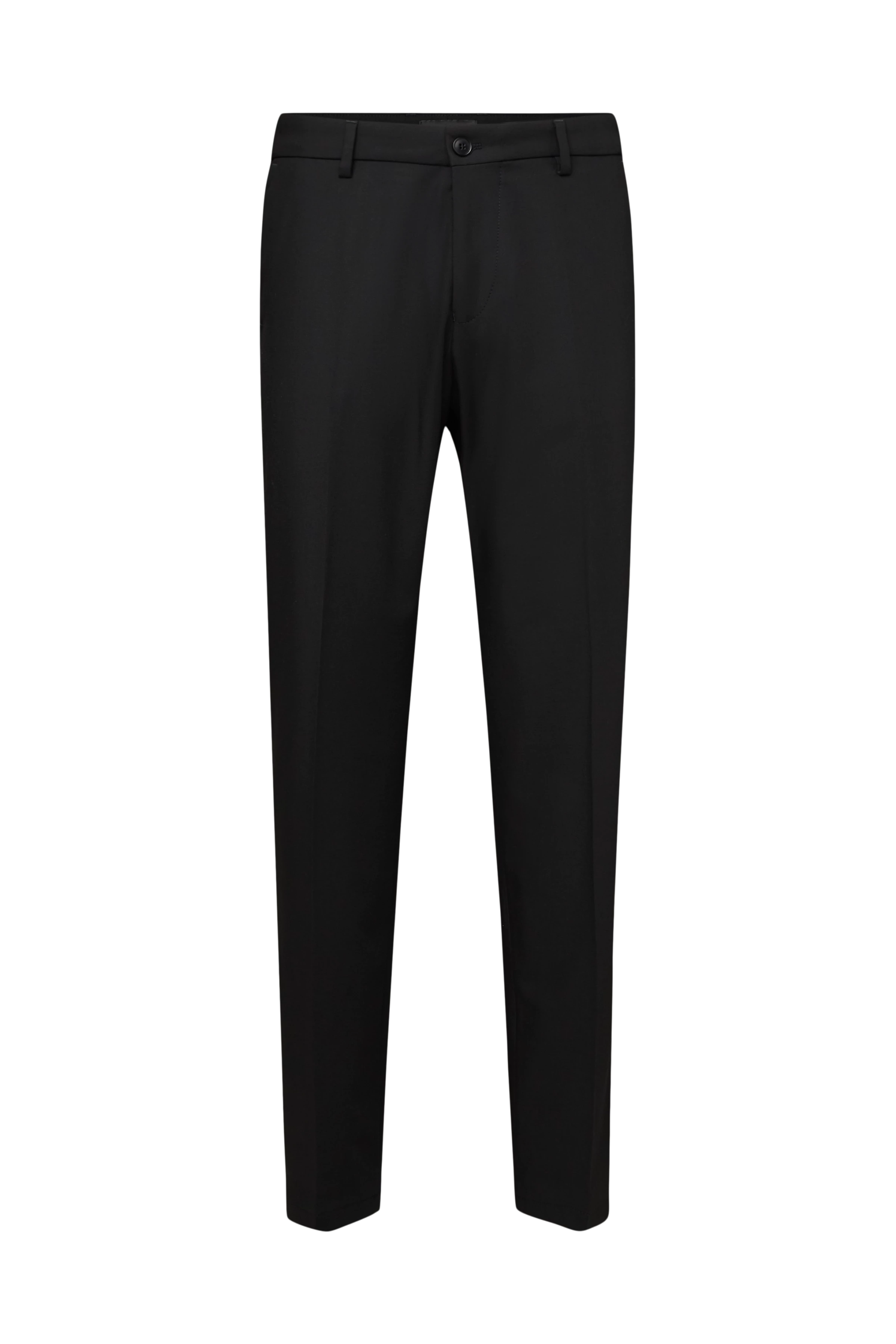 AJEND_RGLR_SK - Tailored trousers in wool blend - men - black - Freisteller Frontansicht