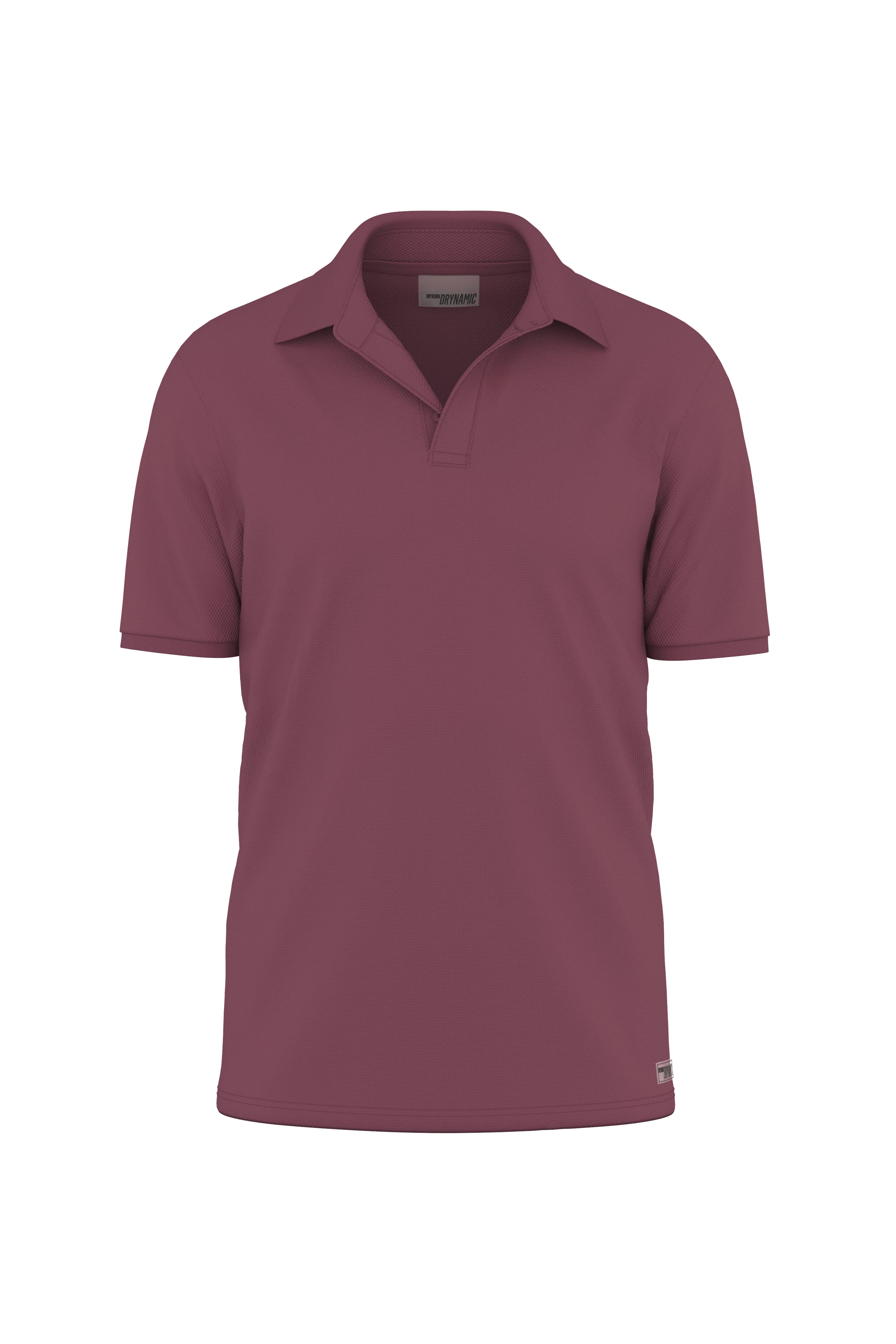 SANTOS - classic regular fit polo in a cotton blend - men - purple - Freisteller Frontansicht