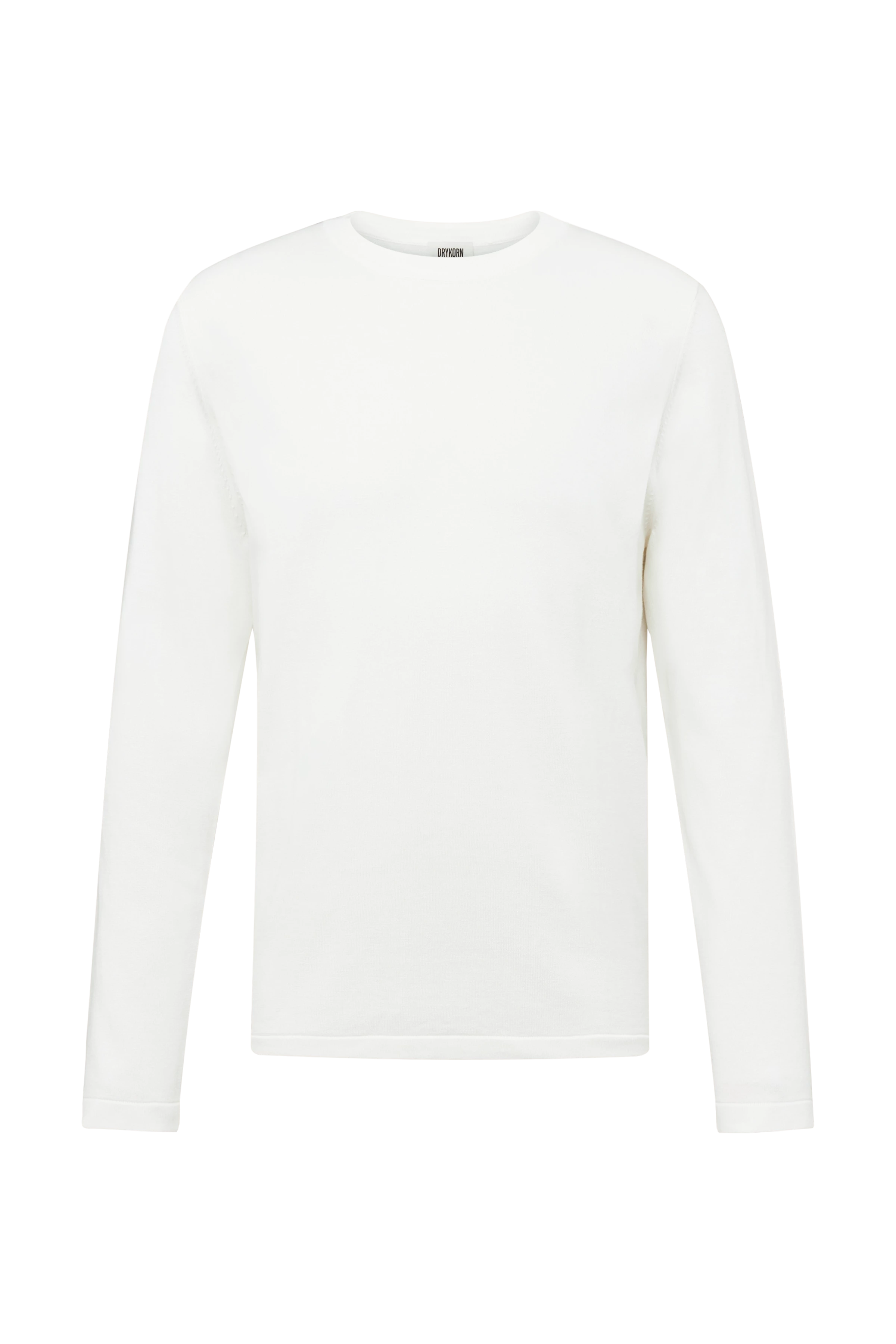 IRMINO - Long sleeve in pure cotton - men - off white - Freisteller Frontansicht