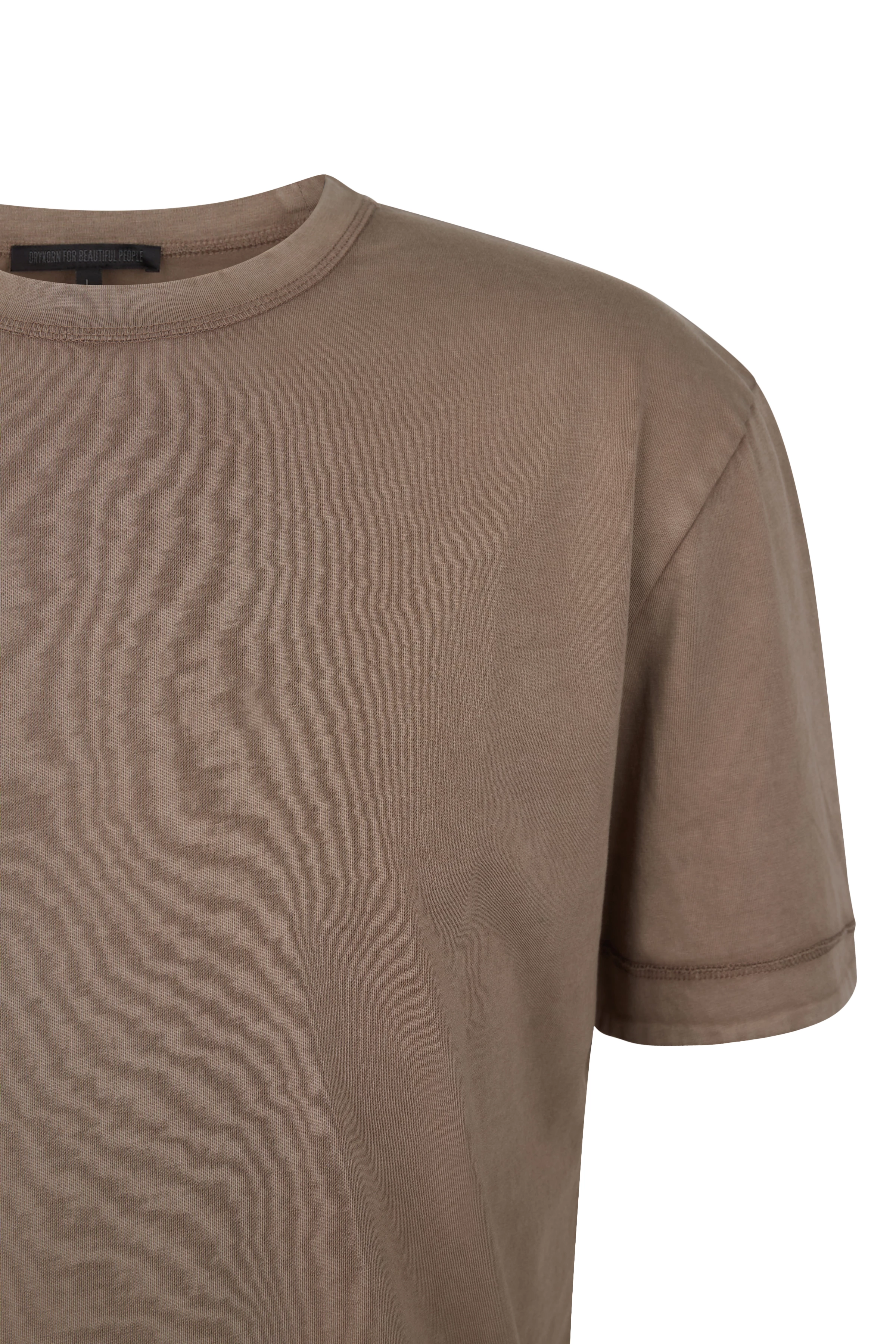 RAPHAEL - T-shirt in puur katoen - heren - bruin - Freisteller Detailansicht