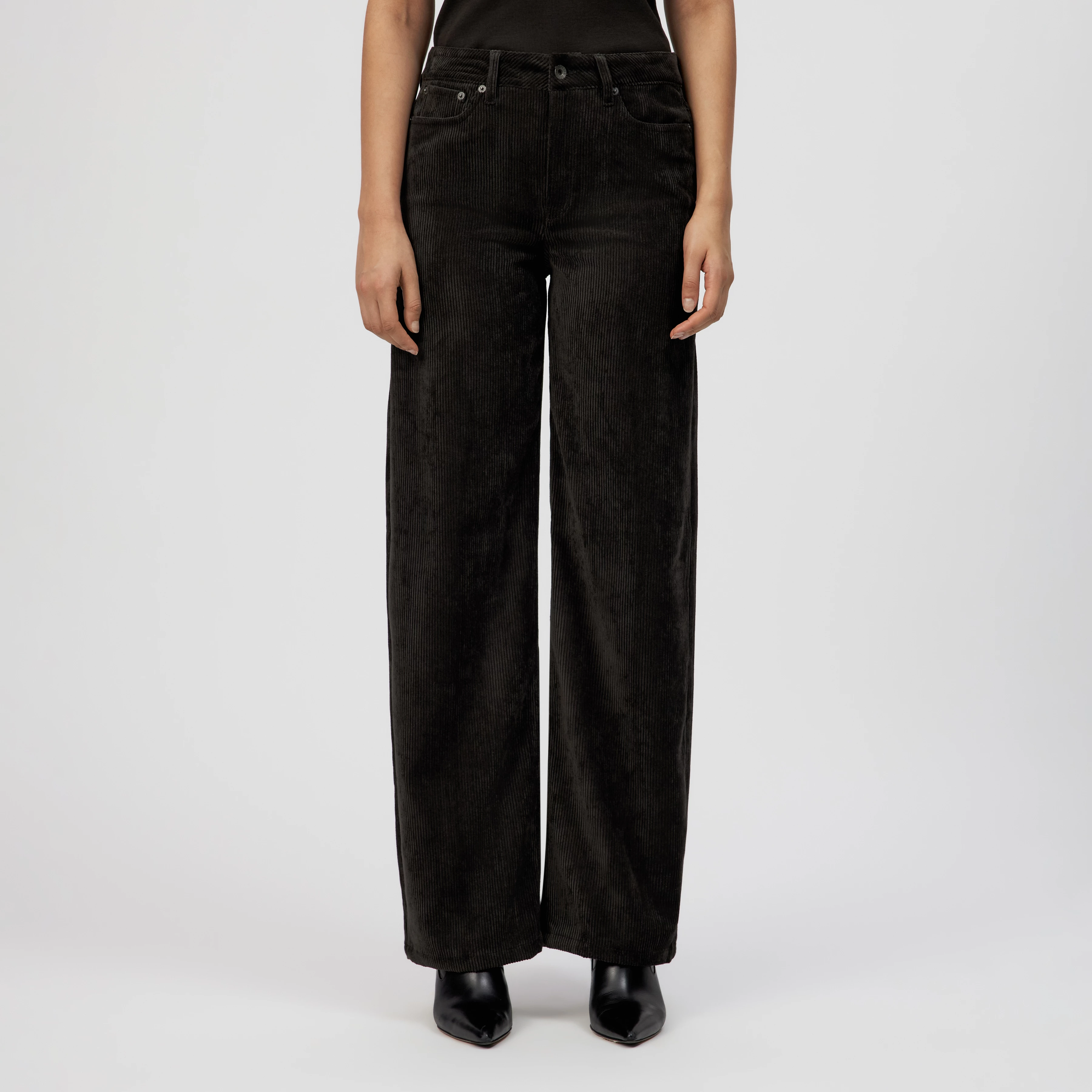 MEDLEY - Mid-Waist Jeans in Cord - Damen - braun - Frontansicht