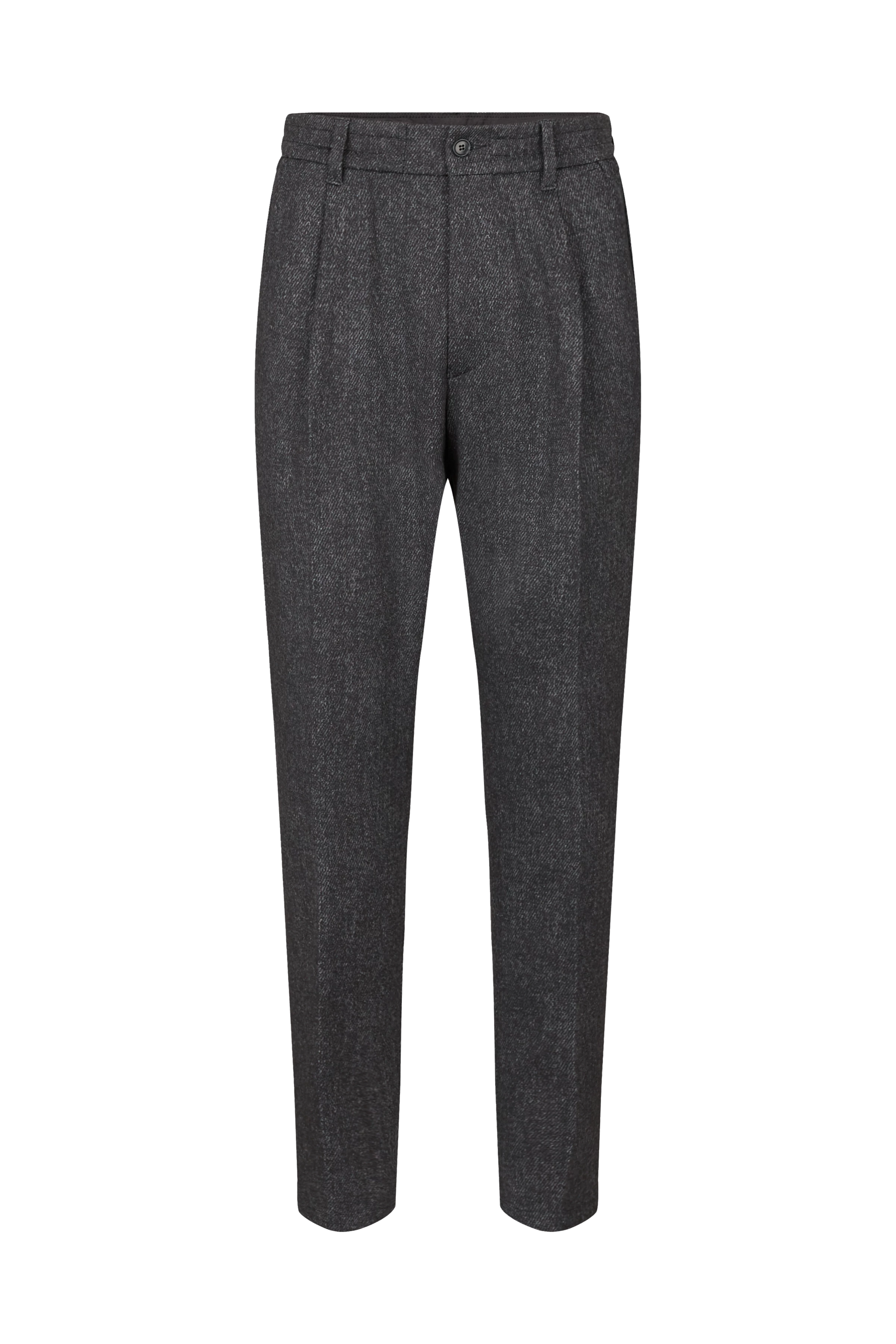 CHASY - casual trousers with pleat in jersey - men - blue - Freisteller Frontansicht