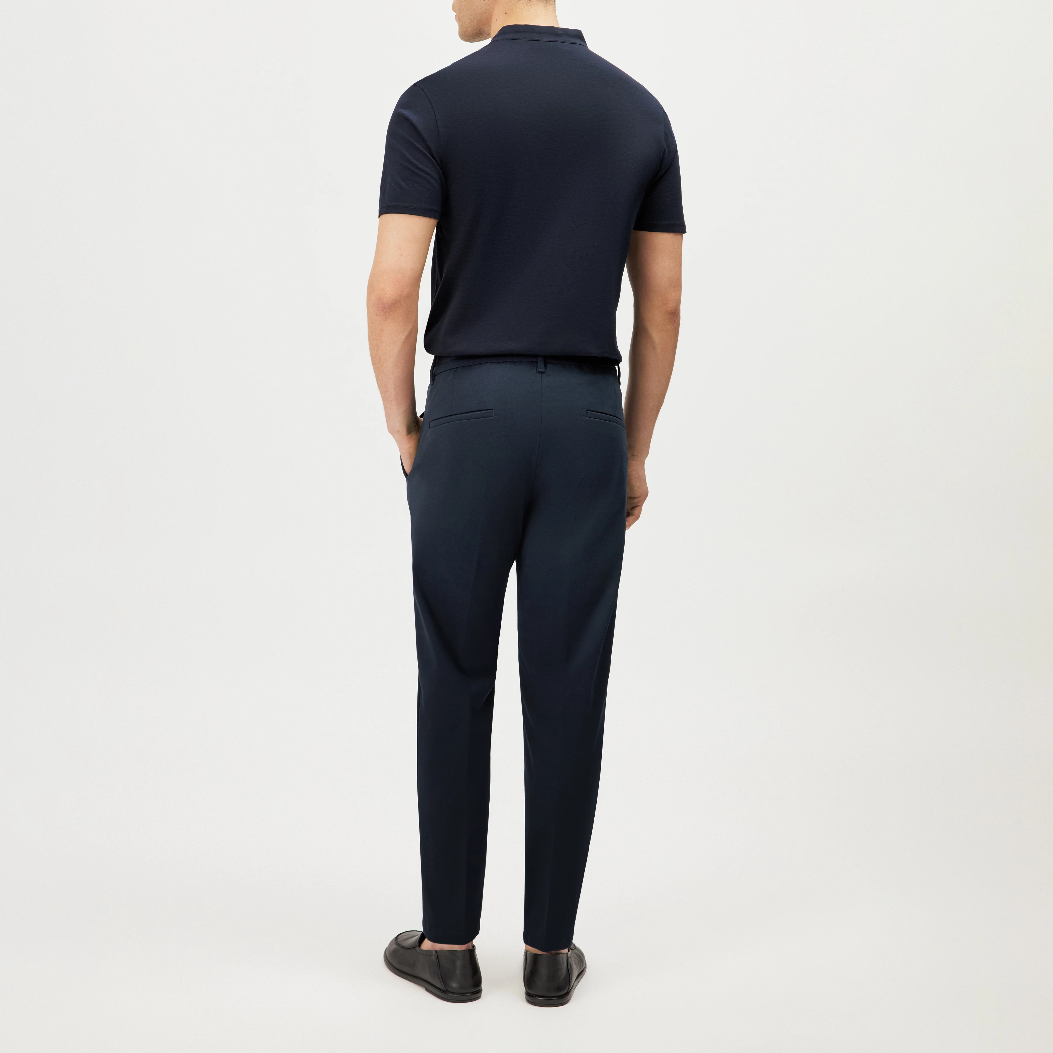 CHASY - Casual buks med læg i Punto Milano jersey - men - blå - Rückansicht