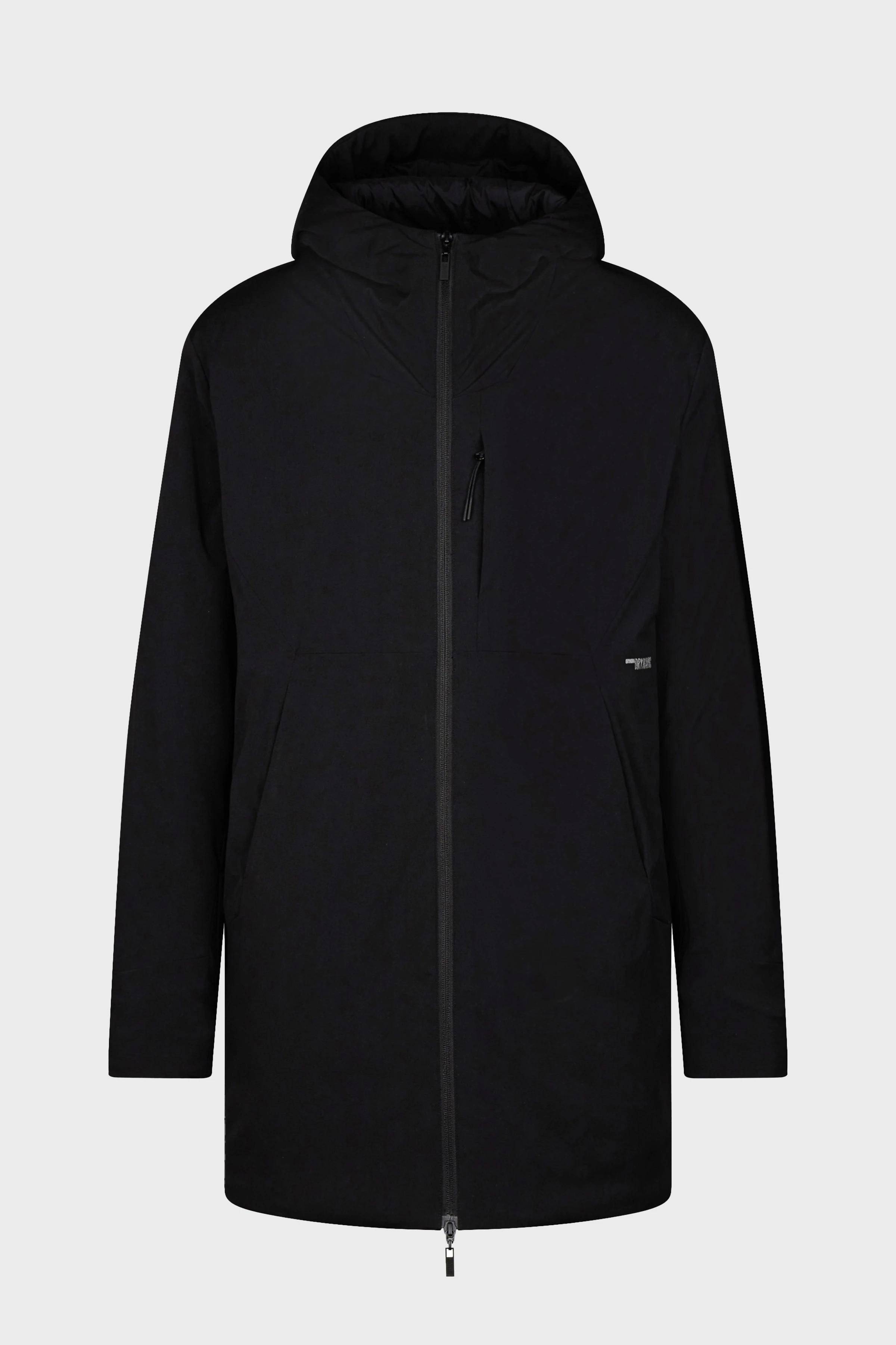 DENYO - lightweight parka - men - black - Freisteller Frontansicht