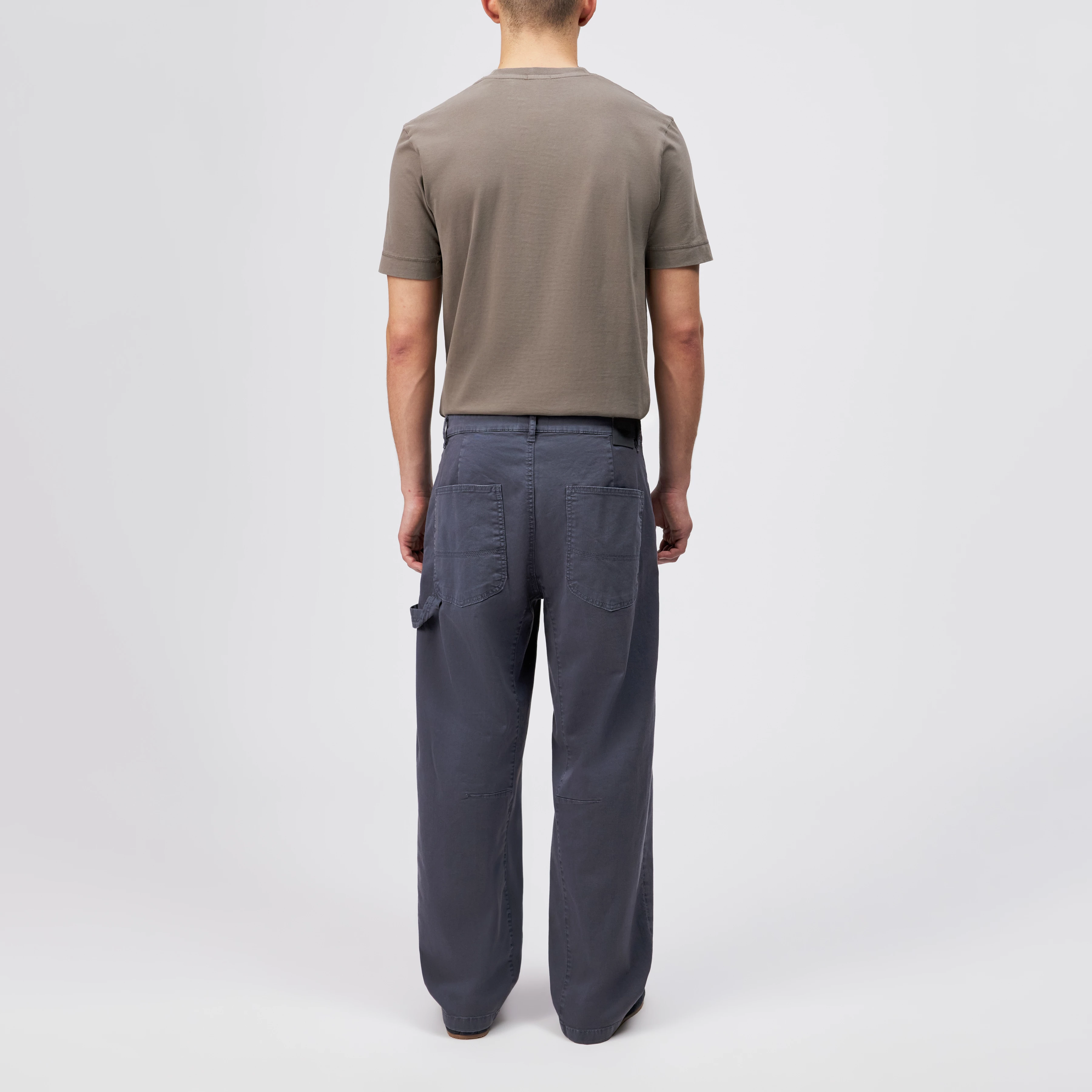 GONAGO - Utility Hose in cotton blend - men - blue - Rückansicht