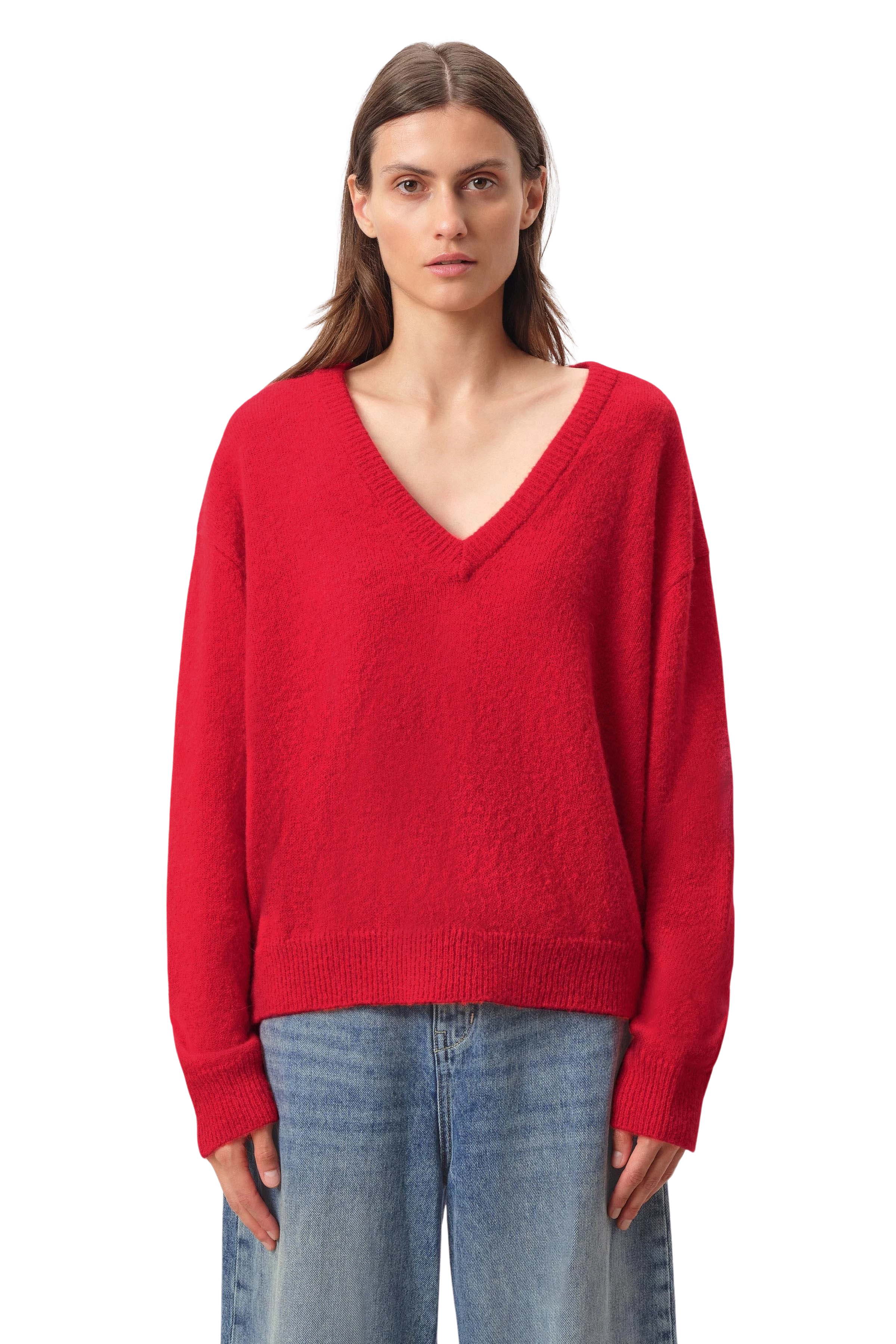 Damen Strickpullover KARAJA in rot von DRYKORN