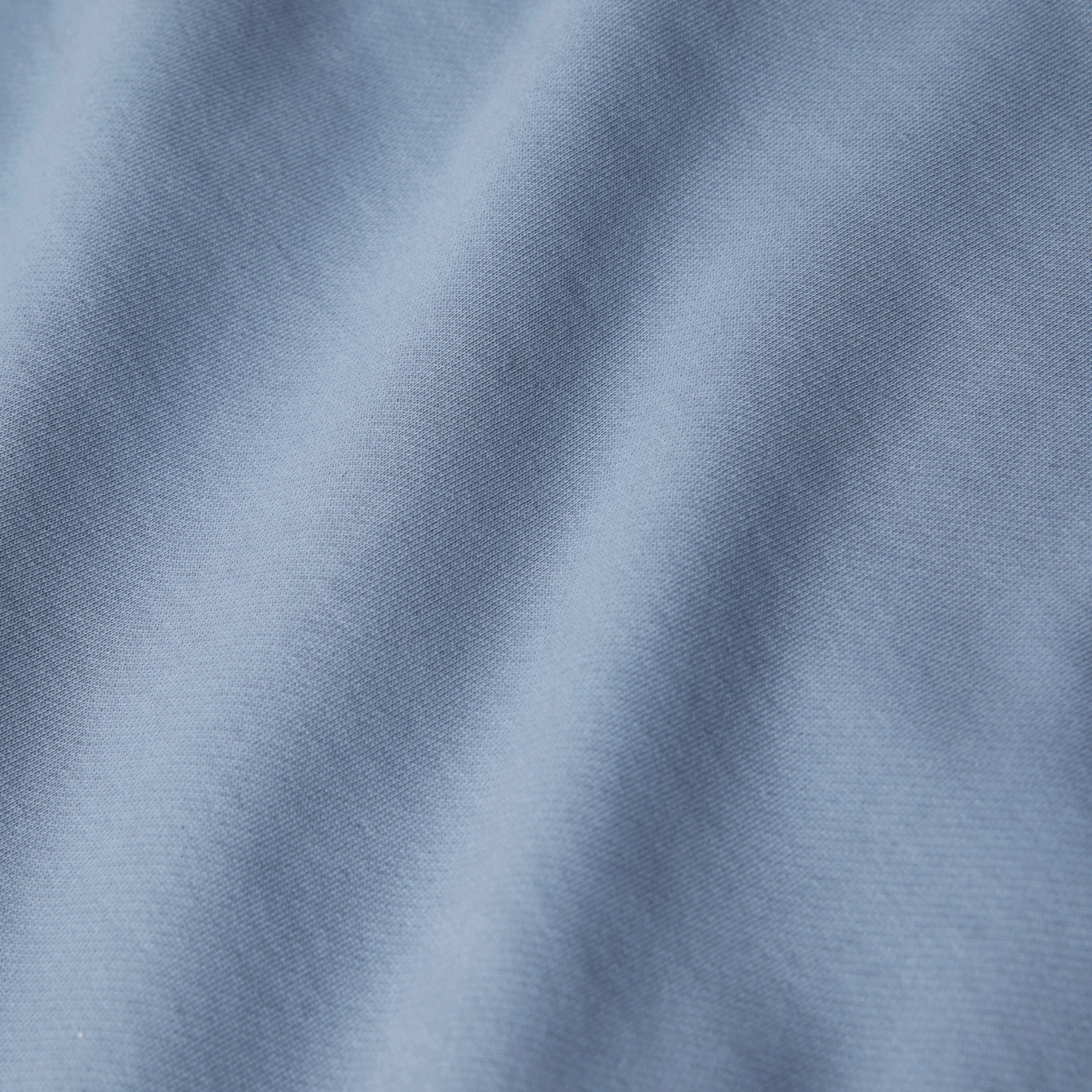 KAILEP_D - Troyer sweatshirt with half zip in French terry - men - blue - Materialbild (B2C)