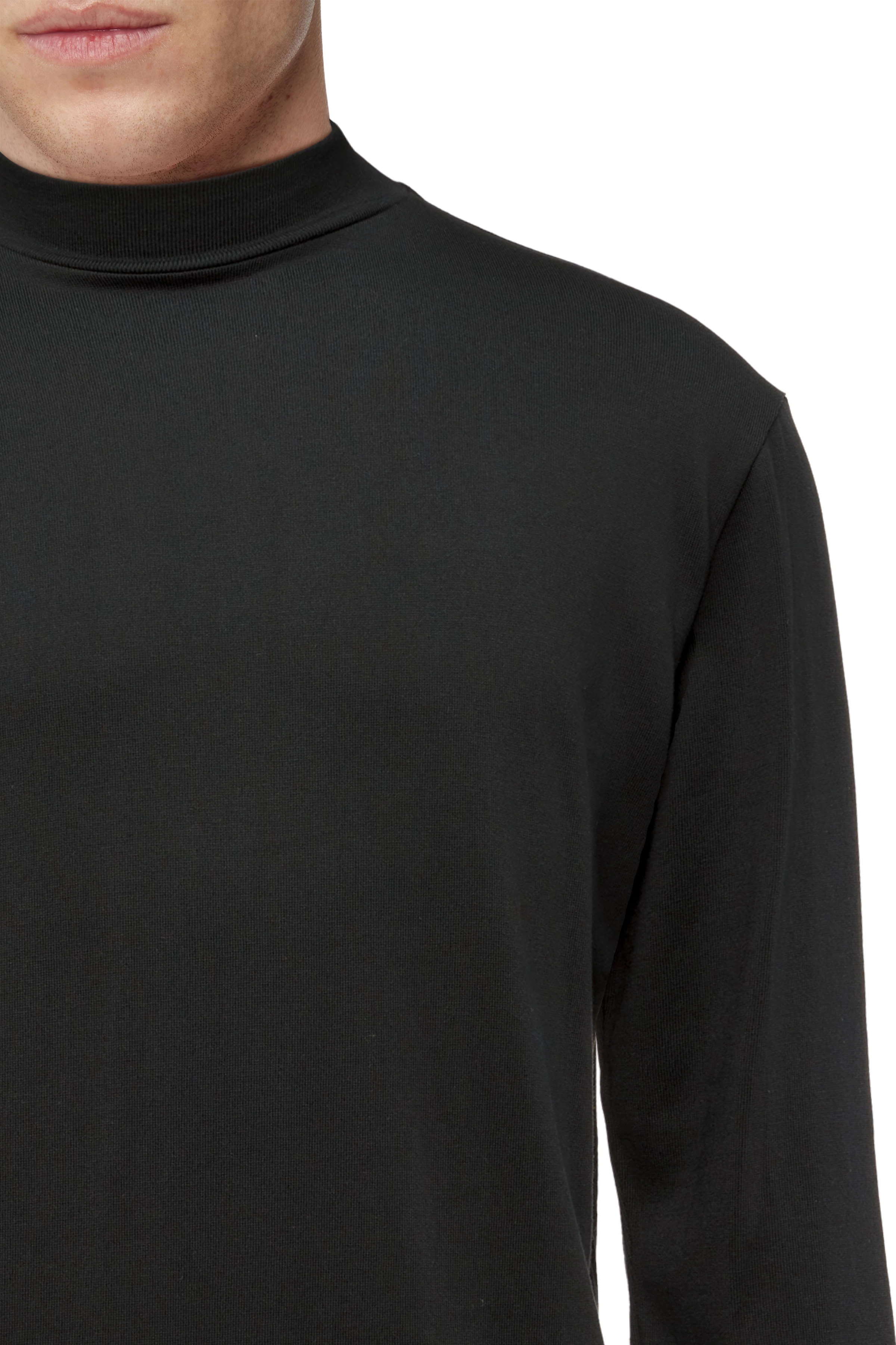 MORITZO - Longsleeve mit Stehkragen - Herren - schwarz - Seitenansicht