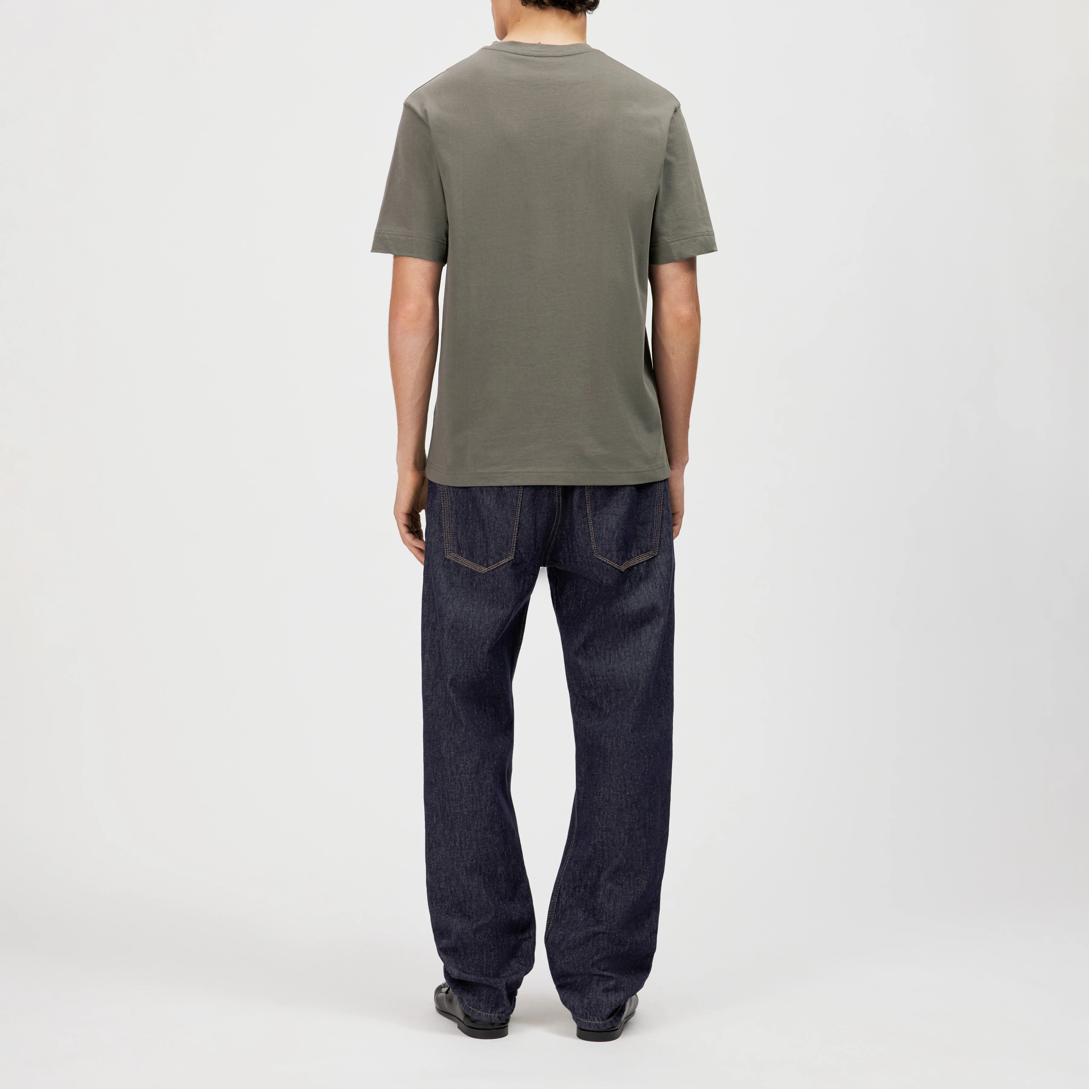RAPHAEL - T-shirt in pure cotton - men - green - Rückansicht