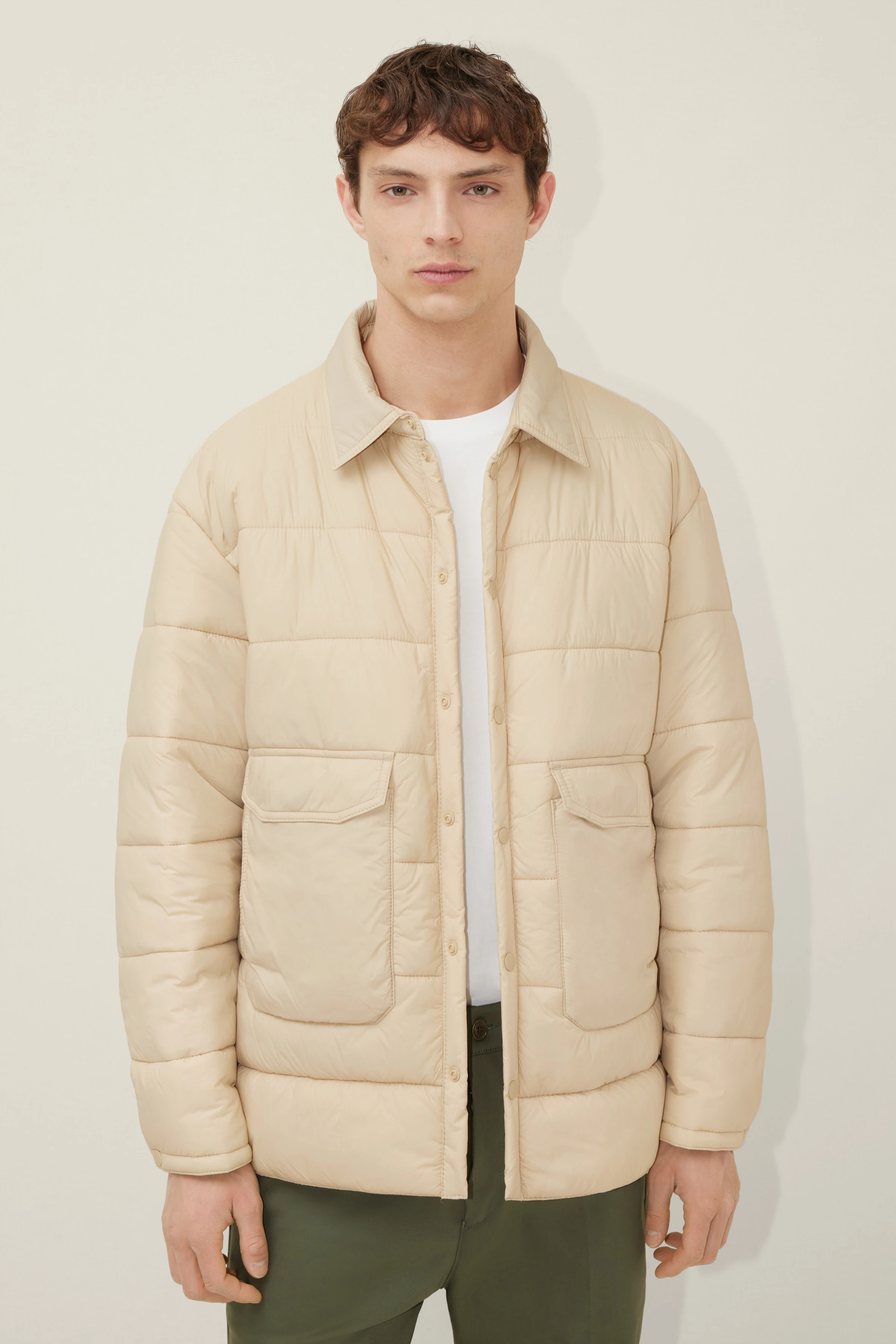 VARESO - Steppjacke - Herren - braun - Frontansicht