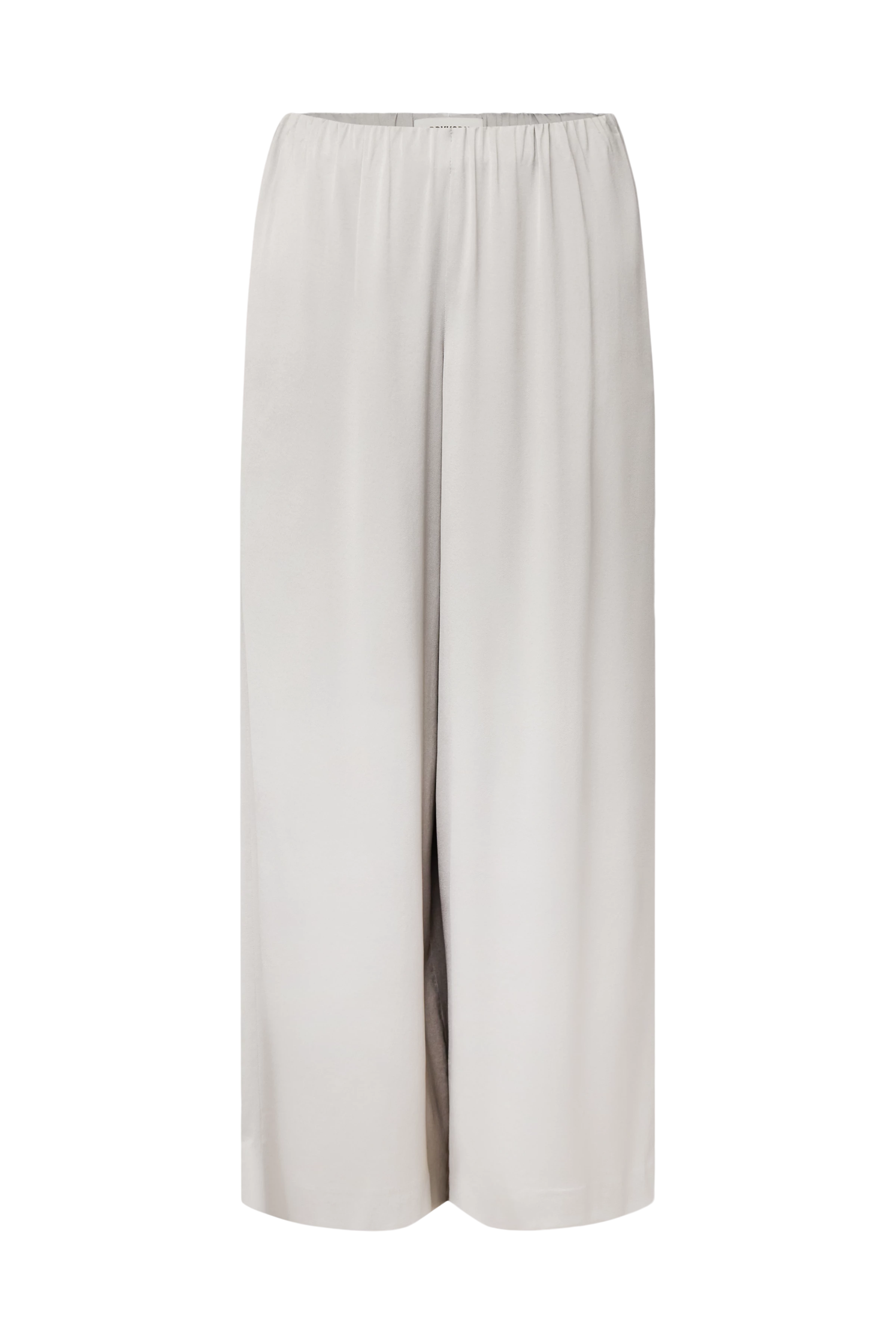 TWEEZER - Wijde broek in satijn - dames - grijs - Freisteller Frontansicht