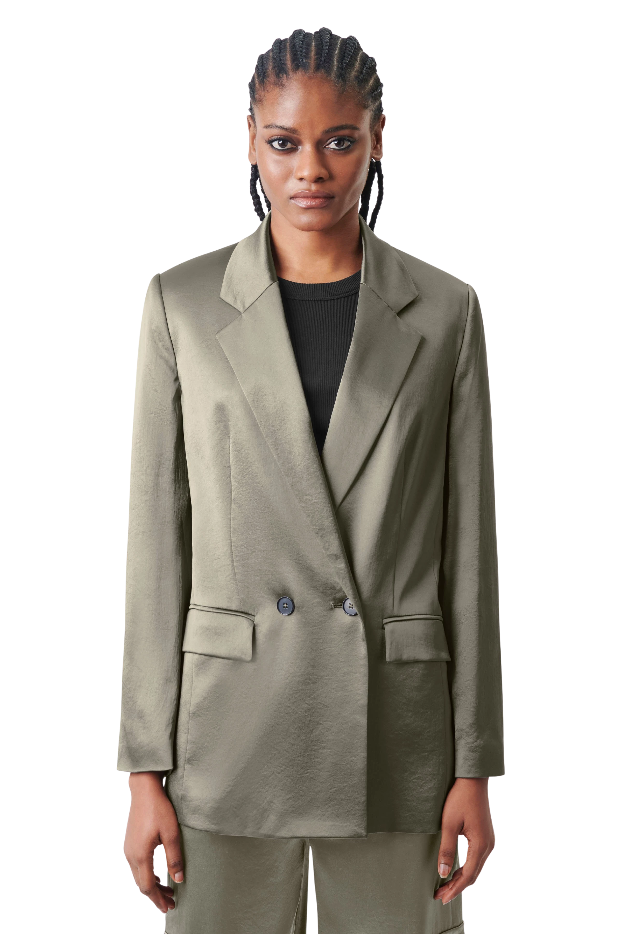 Women casual blazer WARDLOW in green from DRYKORN