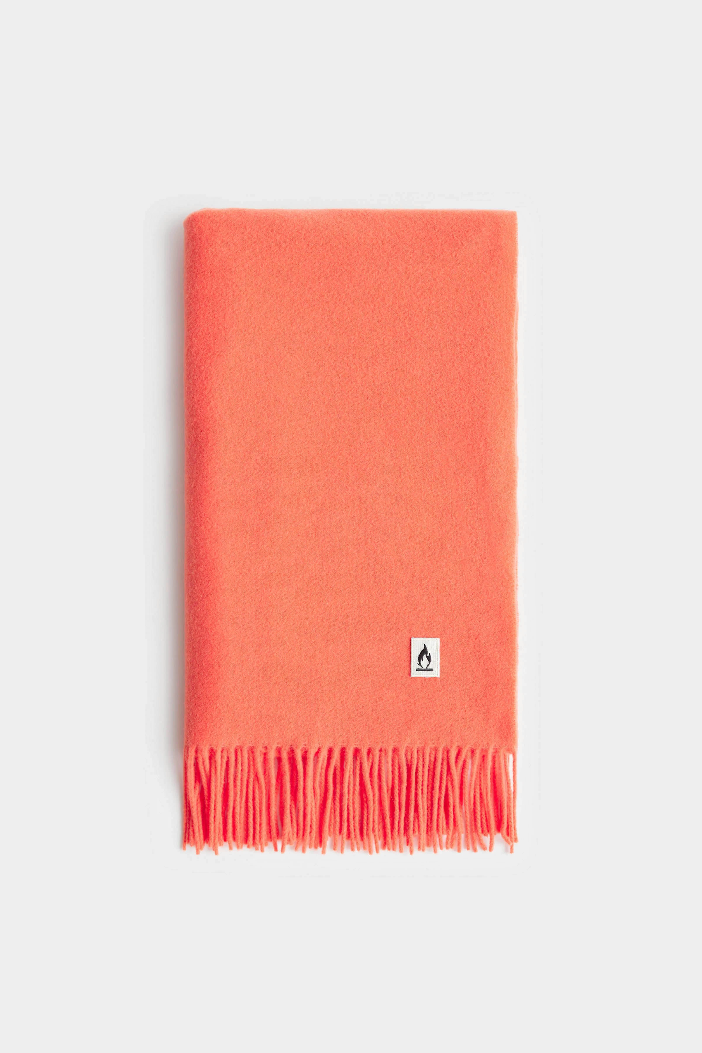 GAZE - Schal in reiner Wolle - Unisex - orange - Freisteller Frontansicht