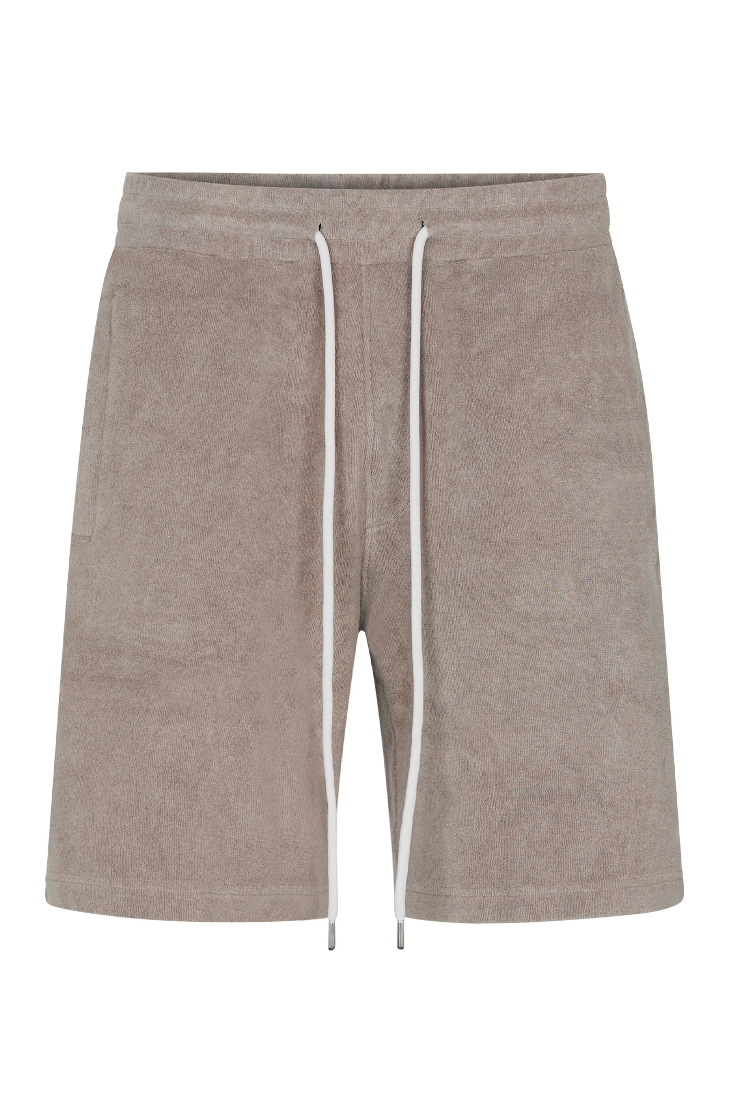 BRIKKO - Casual shorts in cotton-viscose blend - men - beige - Freisteller Frontansicht