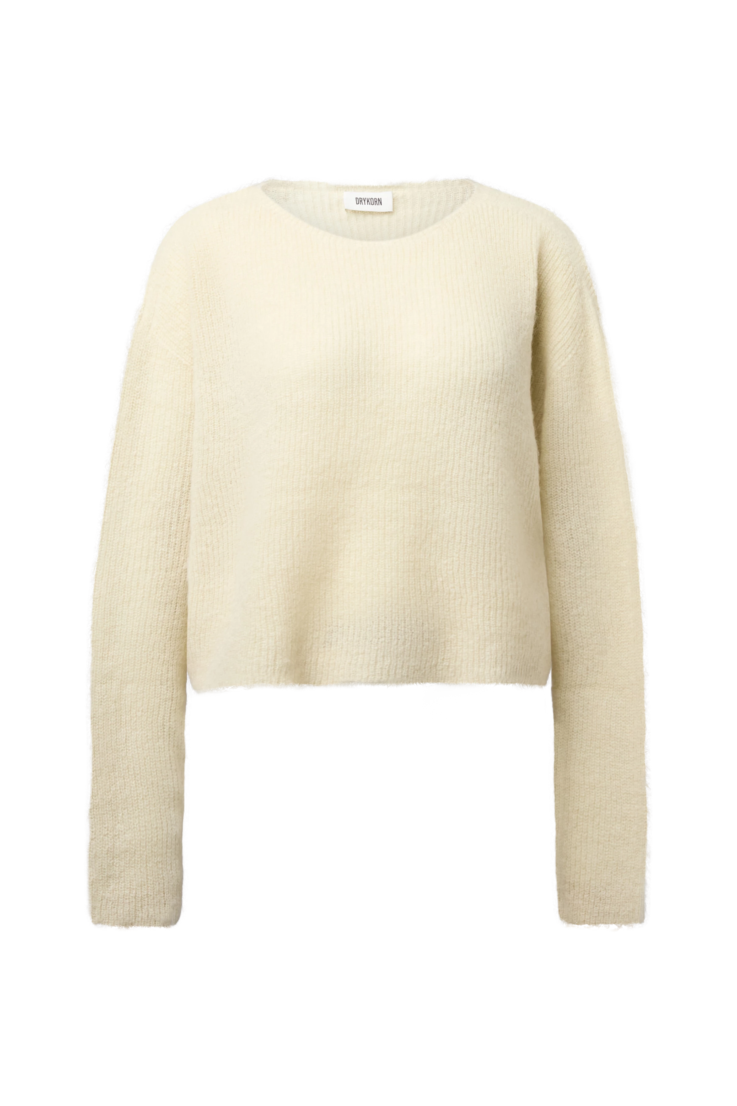 IMENY - Short Suri Alpaca blend jumper - women - yellow - Freisteller Frontansicht