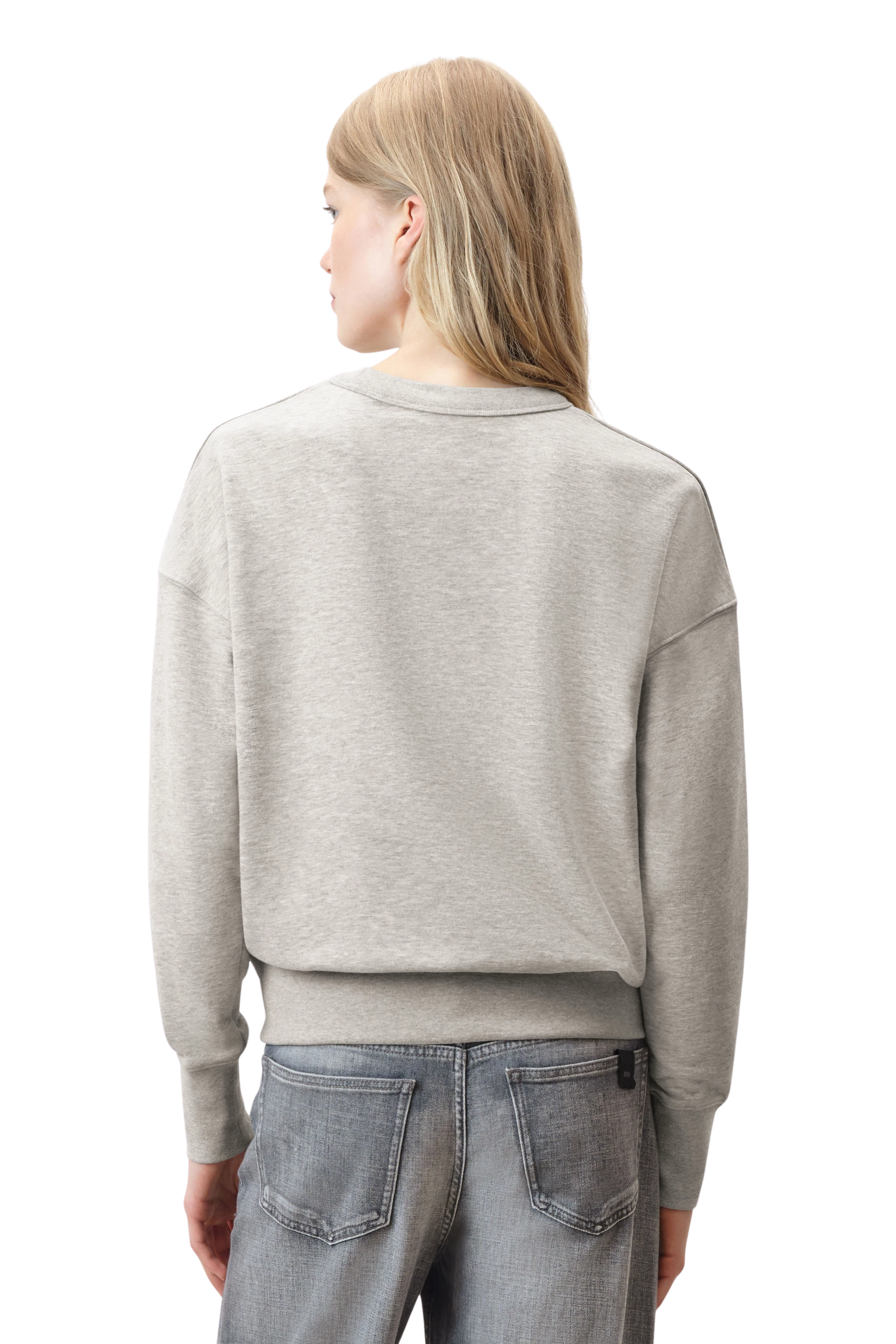 Drykorn Lunaia Grey Drykorn Oversize Pullover Dames Sweatshirt